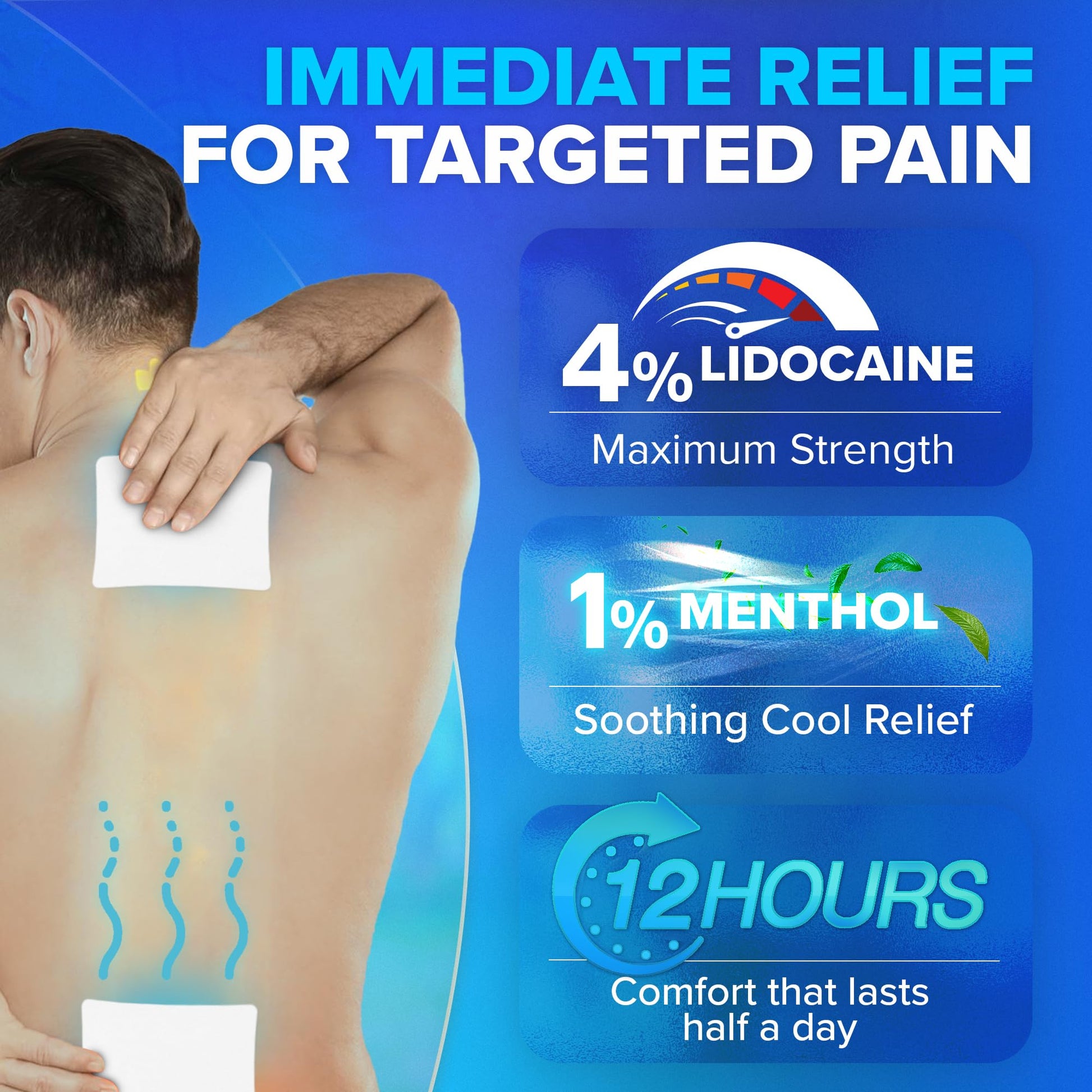 JJ CARE Lidocaine Patches [Pack of 30], 4” x 5.5” Lidocaine 4% Maximum Strength Back Pain Relief Patches for Fast Numbing of Aches, Pains, Back, Neck, Shoulder, Muscle Soreness JJ CAREAu supplements