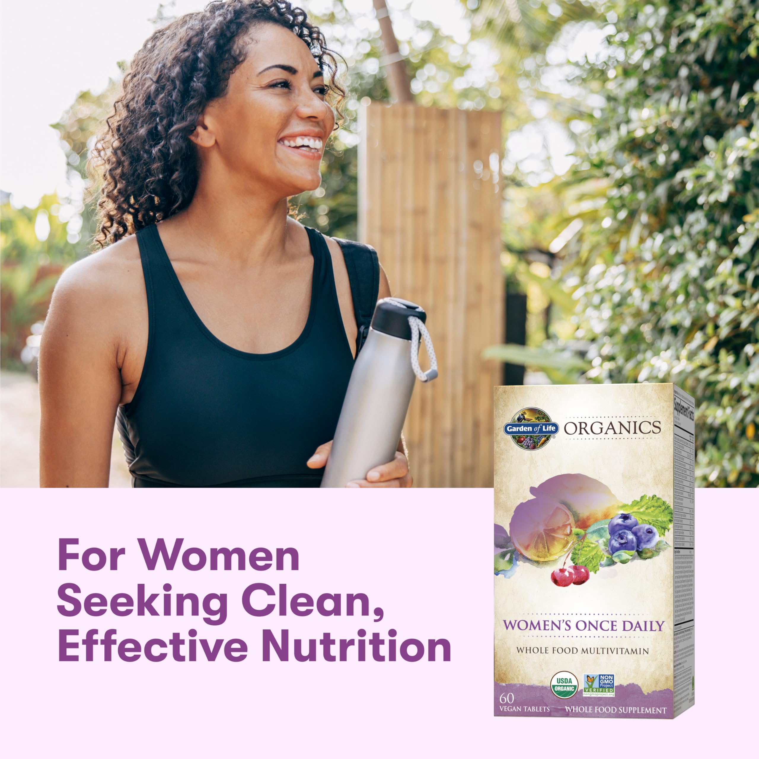 Garden of Life Organics Multivitamin for Women - Women's Once Daily Multi - Whole Food Multi with Iron, Biotin, Vegan Organic Womens Multivitamin Garden of LifeUS supplements