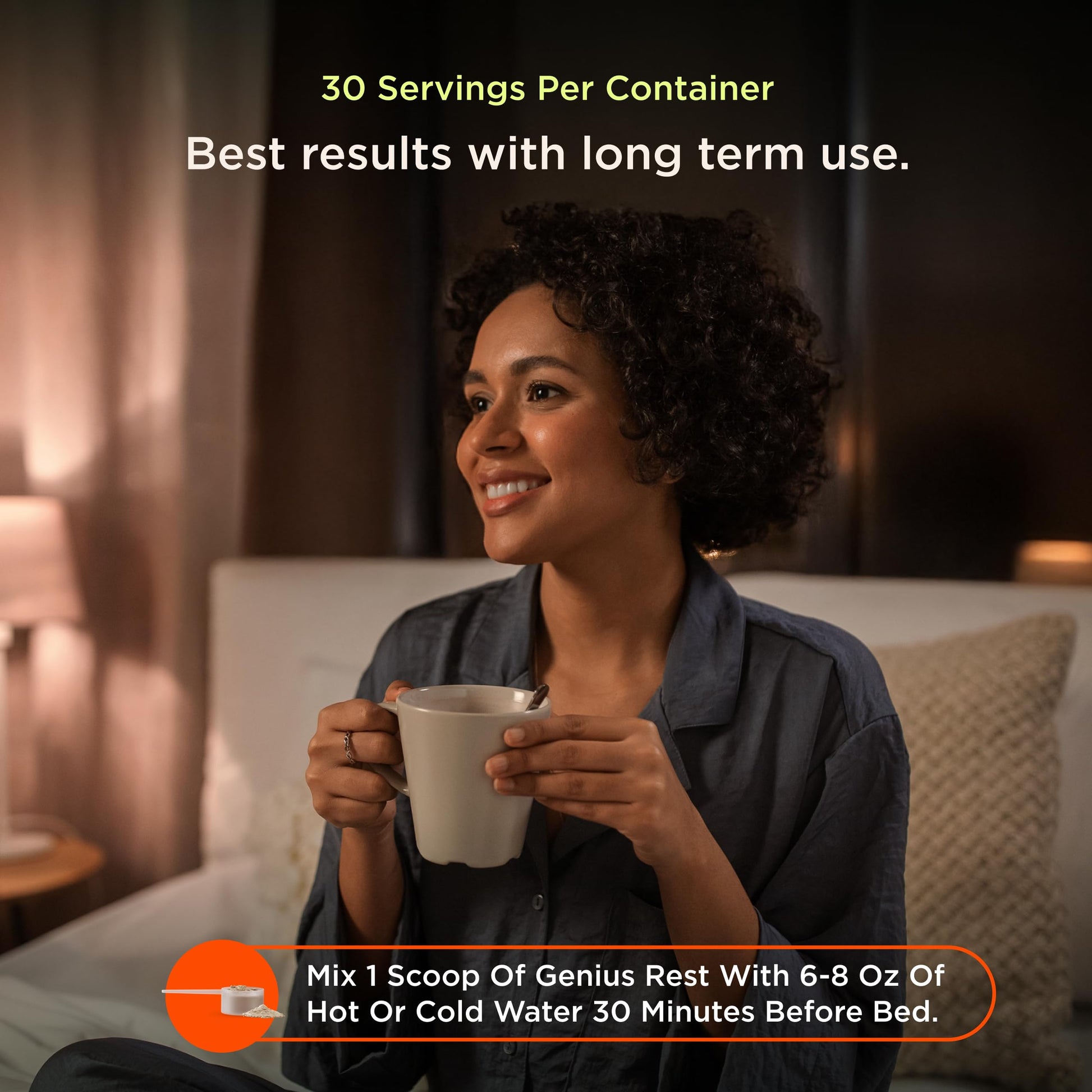 The Genius Brand Genius Rest Nootropic – Melatonin-Free Sleep Support Supplement for Calm & Relaxation – Lemon Tea – 30 Servings The Genius BrandUS supplements