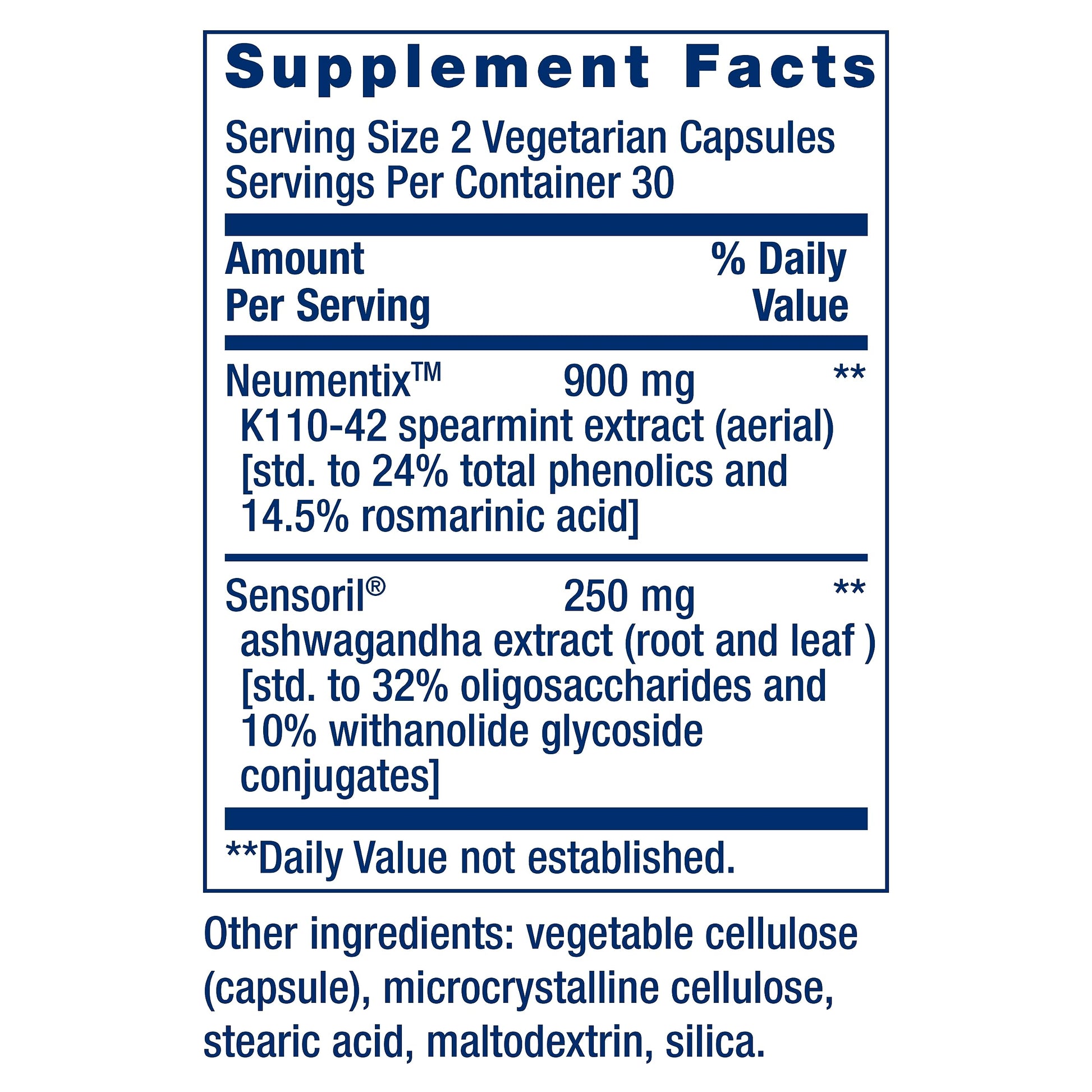 Life Extension Ashwagandha Plus Calm & Focus, ashwagandha Extract, Spearmint Extract, Focus, Attention, Relaxation, Advanced Formula, 60 Vegetarian Capsules Life ExtensionAu supplements