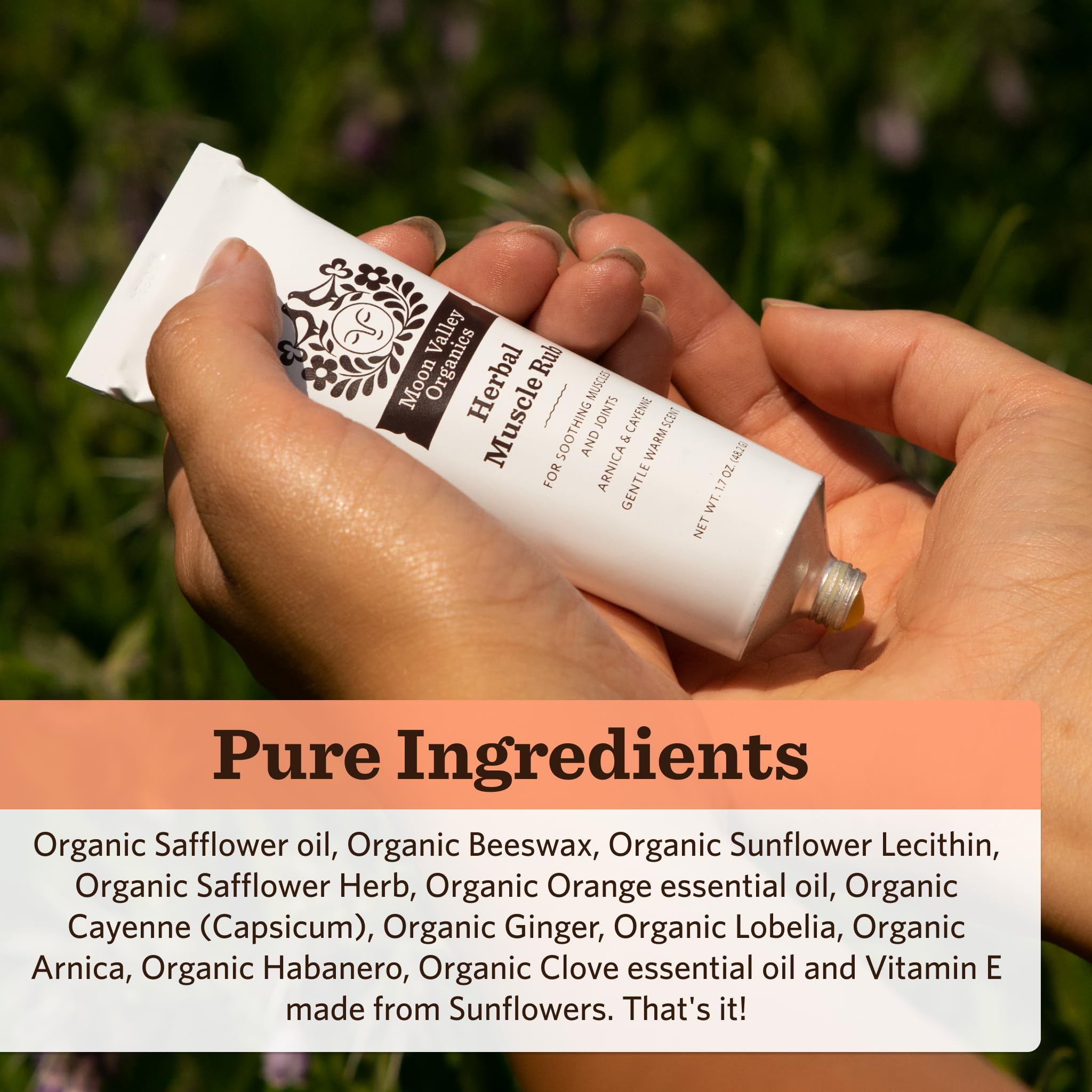 Moon Valley Organics Herbal Muscle Rub with Cayenne for Sore Joints, Aches and Pains, Soothes Pain Caused by Cold, Treat Sore Spots with Heat Moon Valley OrganicsAu supplements