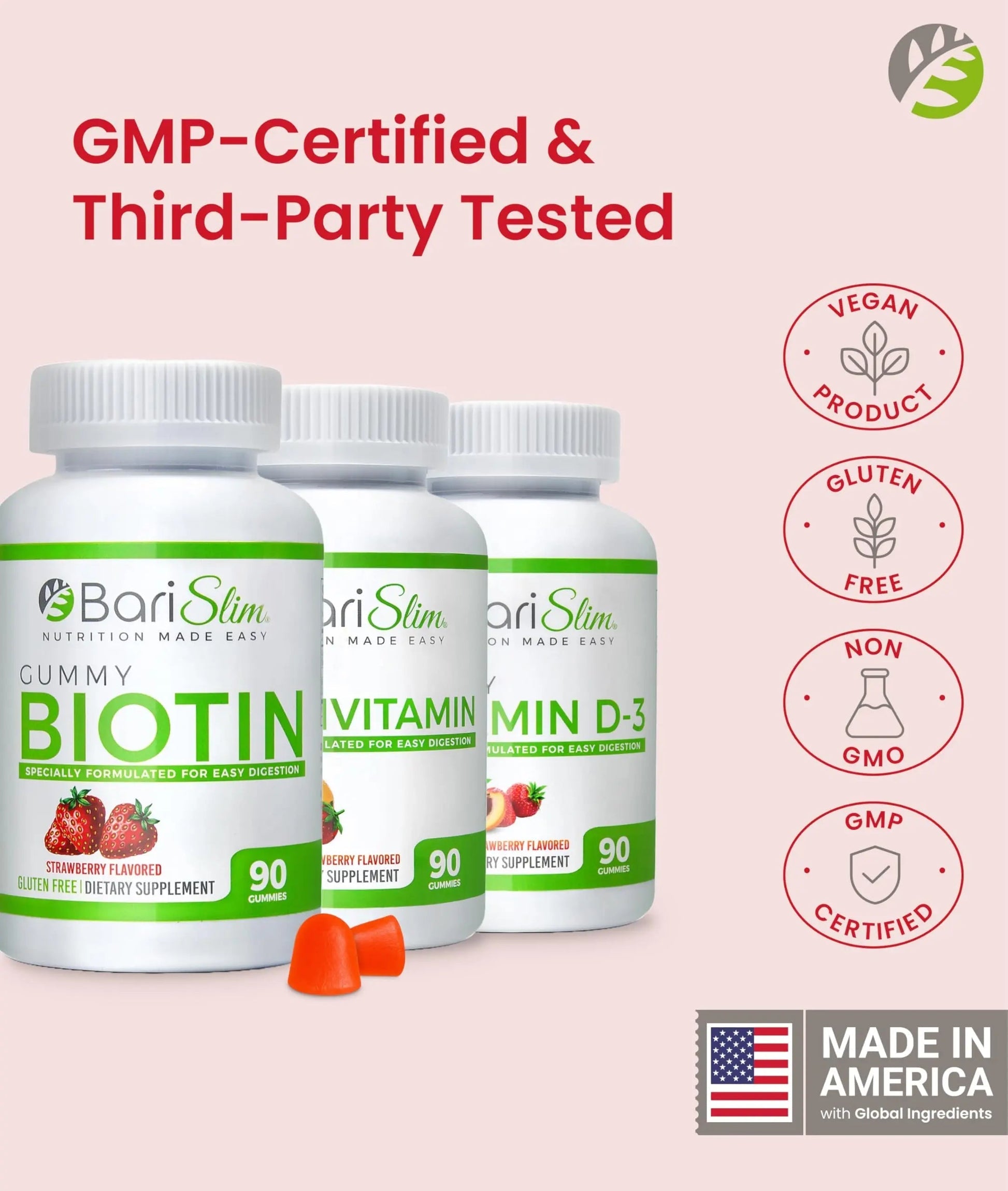 BariSlim Bariatric Multivitamin Gummies - Specially Formulated Gummy Vitamin for Patients After Weight Loss Surgery BariSlimAu supplements