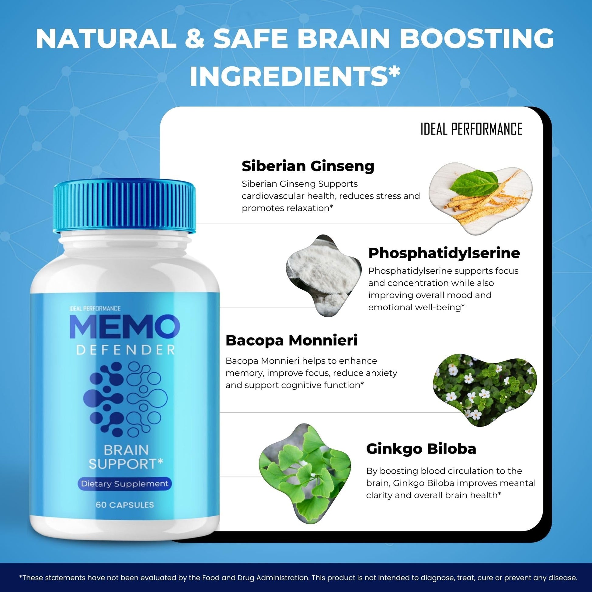 Memo Defender Brain and Memory Support Capsules, Memo Defender for Memory Supplement Pills, Advanced Formula Nootropic Pills for Brain Health Support, MemoDefender Health Blend Reviews (2 Pack) IDEAL PERFORMANCEAu supplements