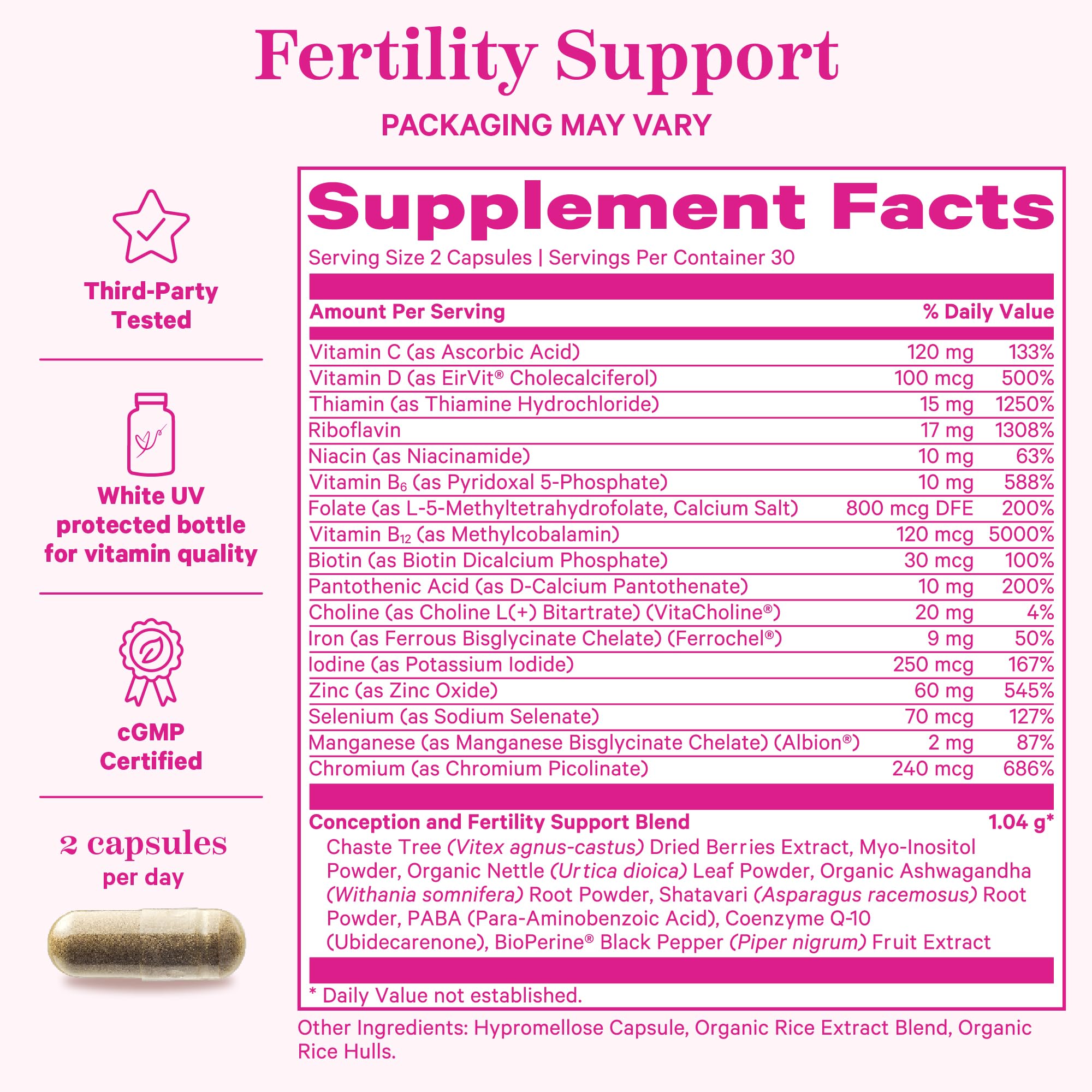 Pink Stork Fertility Bundle for Women – Conception Tea + Prenatal Vitamin Support with Inositol, Vitex, Folate & Ashwagandha – Supports Hormone Balance, Cycle Health & Preconception Wellness Pink StorkAu supplements