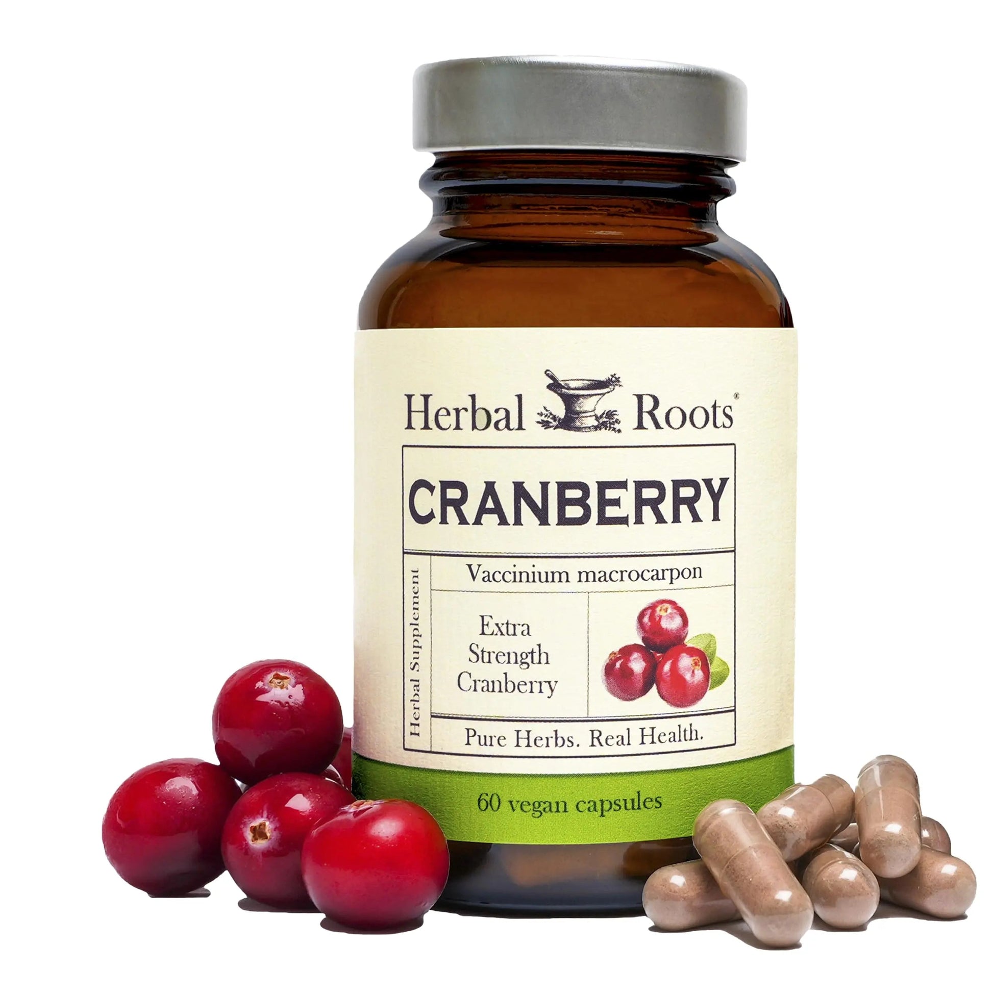 Herbal Roots Extra Strength Cranberry Pills for Women & Men with Organic Nettle | Urinary Tract Health | 60 Vegan Capsules Herbal RootsAu supplements