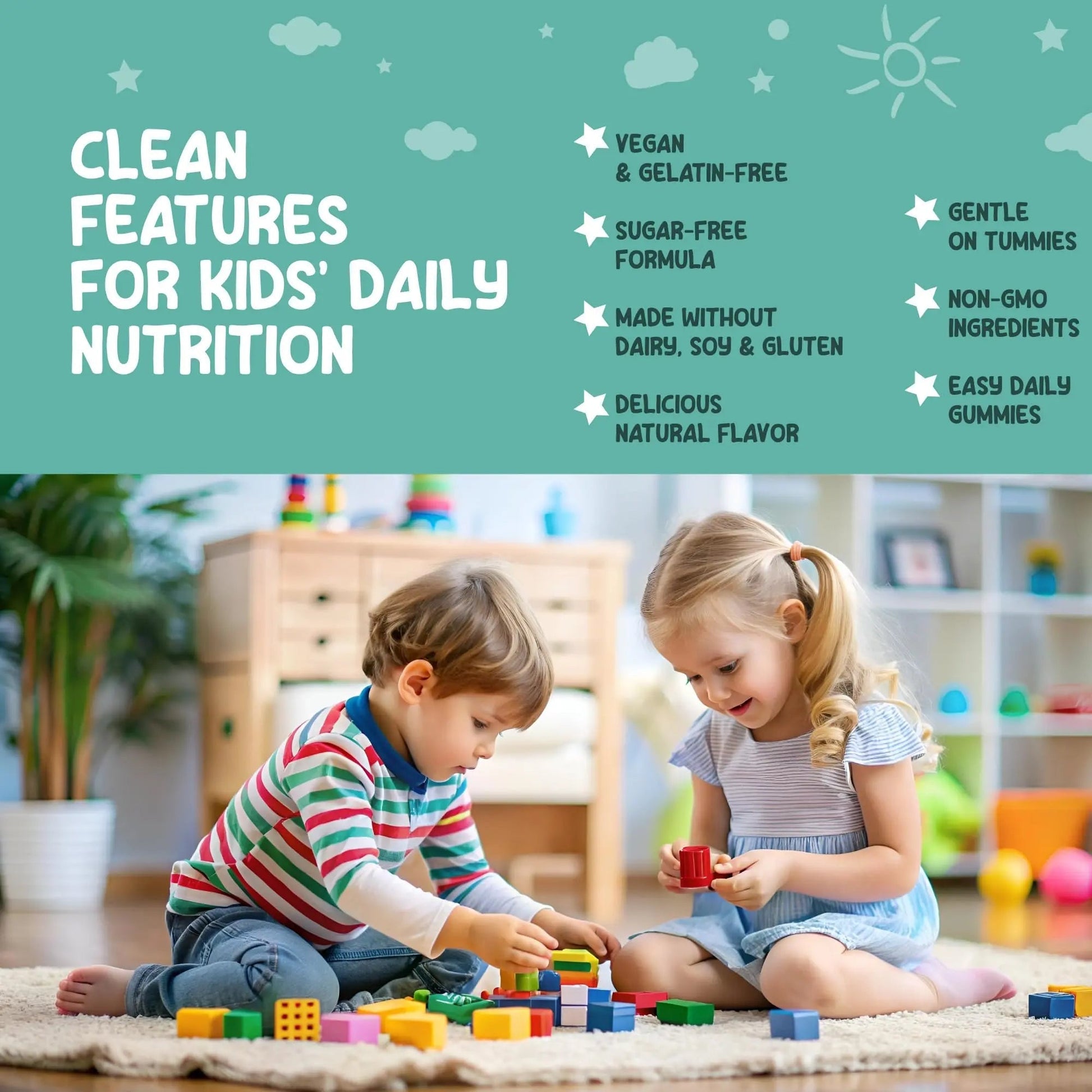 Zoyki Methylated Multivitamin Gummies for Kids - Children’s MTHFR Support Supplement with B Complex 5-MTHF Folate (L-Methylfolate) ZoykiAu supplements