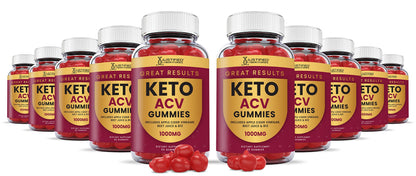 Justified Laboratories (10 Pack) Great Results Keto ACV Gummies 1000MG Justified LaboratoriesUS supplements