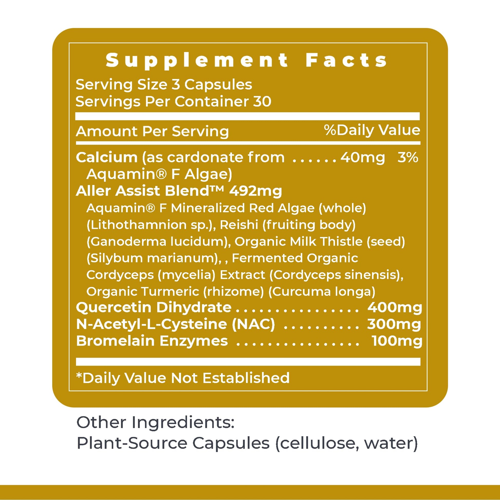 Premier Research Labs AllerCaps - A Lung Health Supplement with NAC/N-Acetyl Cysteine, Featuring Bromelain, Reishi Mushroom & Quertecin, Immune Support Formula - 60 Vegetarian Capsules Premier Research LabsAu supplements
