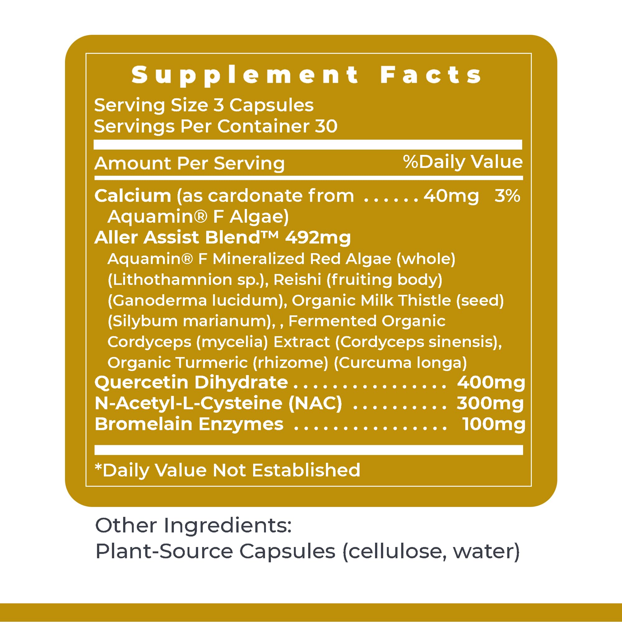 Premier Research Labs AllerCaps - A Lung Health Supplement with NAC/N-Acetyl Cysteine, Featuring Bromelain, Reishi Mushroom & Quertecin, Immune Support Formula - 60 Vegetarian Capsules Premier Research LabsAu supplements