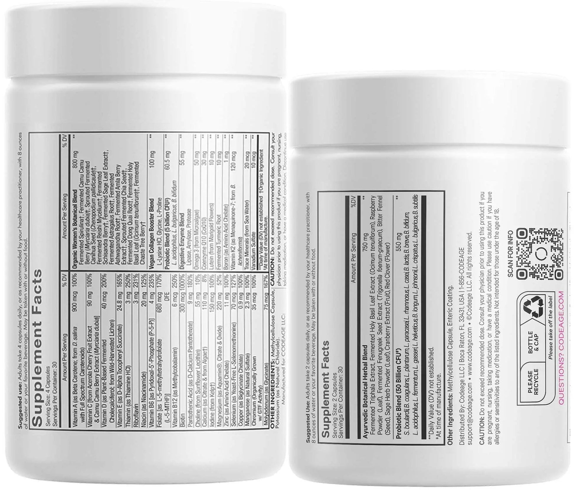 Codeage Women’s Multivitamin Bundle: Women’s Formula & Women’s Probiotic Daily Vitamins CodeageAu supplements