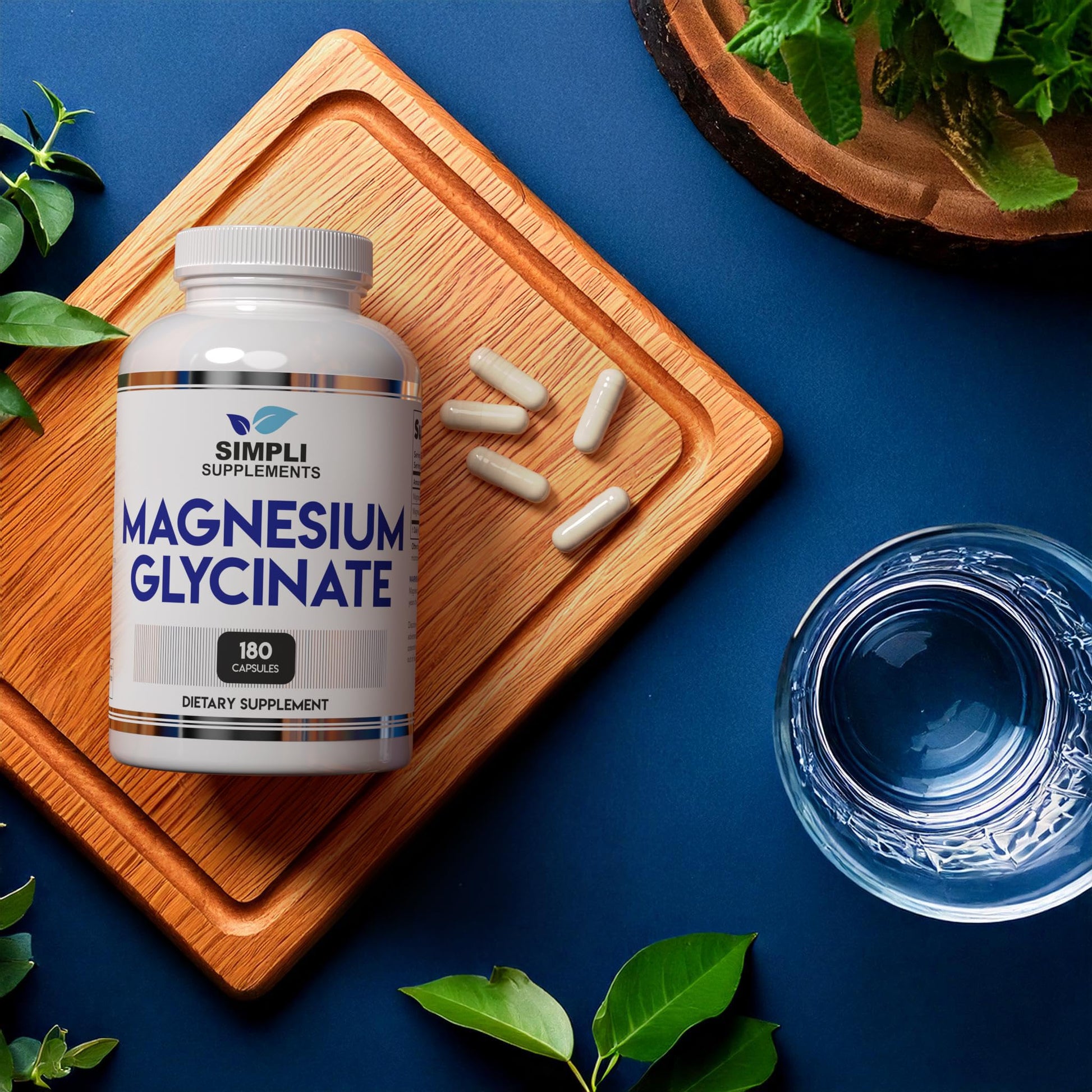 Magnesium Glycinate 400mg per Serving – High Absorption – Gentle on Stomach – Supports Sleep, Relaxation, Muscle, Bone & Immune Health – Non-GMO, Vegan, 180 Capsules Simpli SupplementsAu supplements