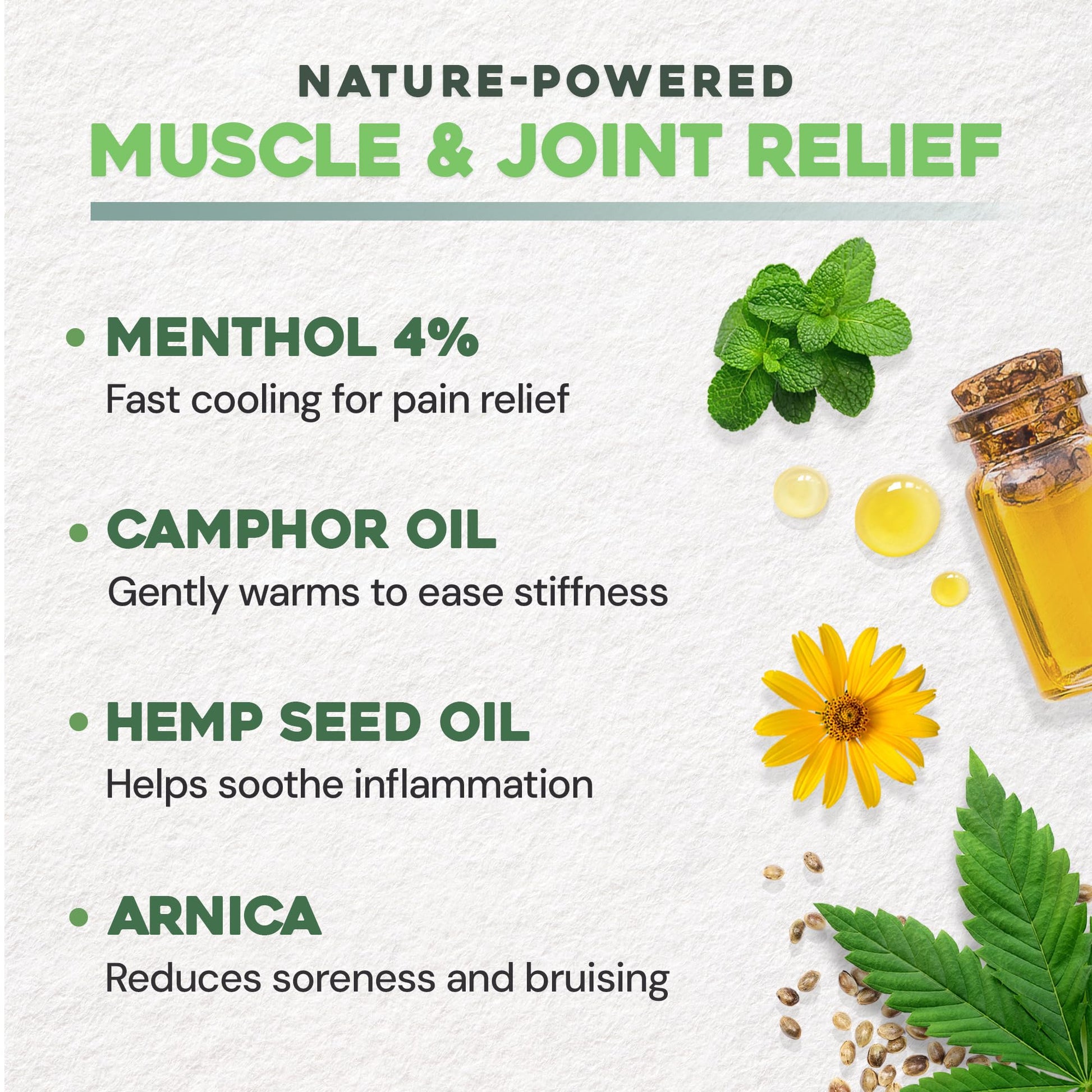 Ebanel Pain Relief Roll On for Arthritis, Foot, Back, Joint, Neck, Strains & Sprains with Menthol, Camphor, Arnica, Emu Oil, MSM, Boswellia, Targeted Muscle Pain Relief Roll On EbanelAu supplements