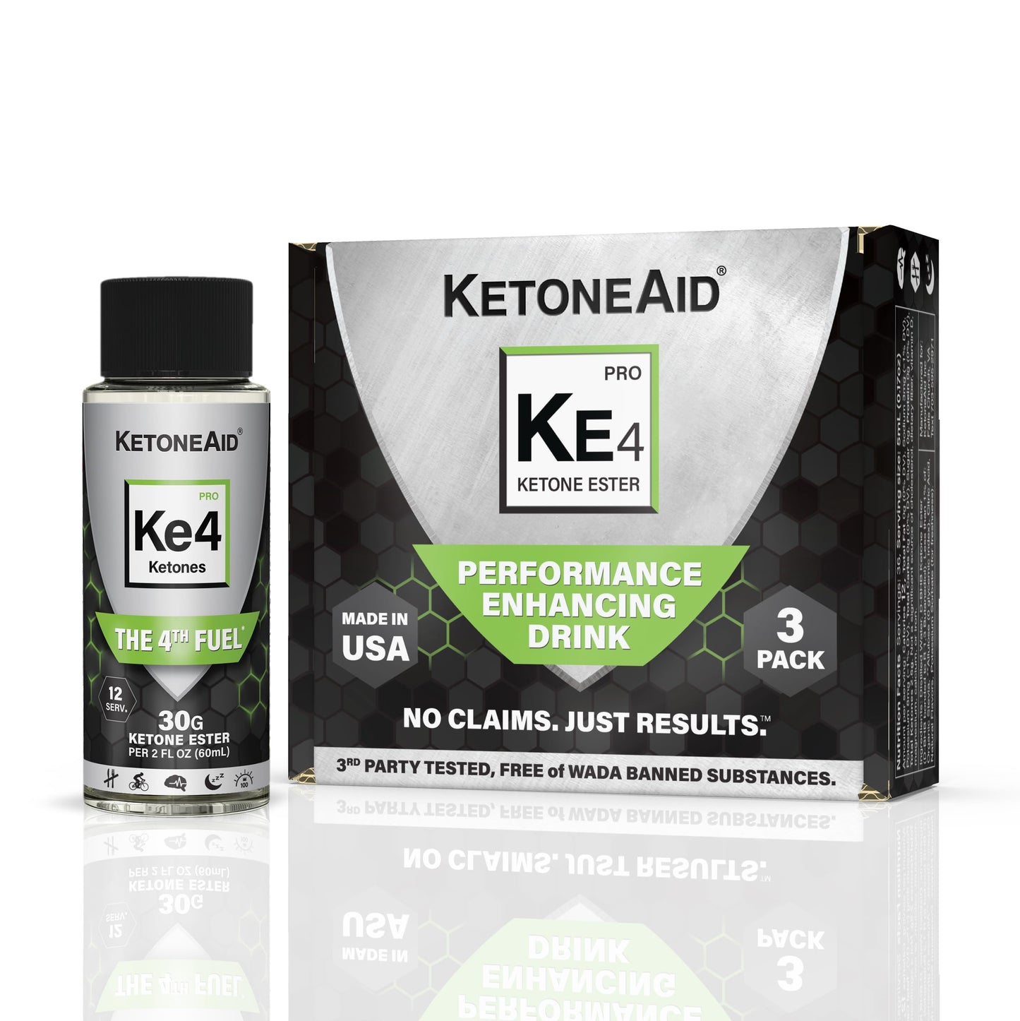 KetoneAid KE4 Pro Ketone Ester Drink | Not a Ketone Salt, No Sugar, No Caffeine KetoneAidUS supplements