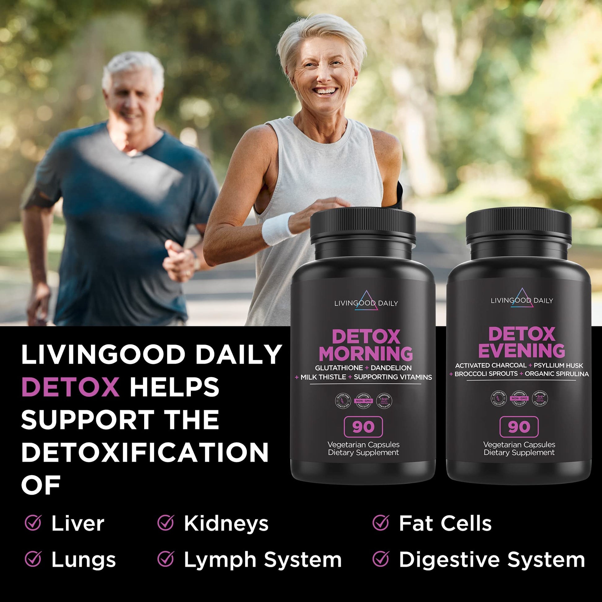 Livingood Daily Detox Pills - Full Body Detox Cleanse for Women & Men with Milk Thistle Livingood DailyAu supplements