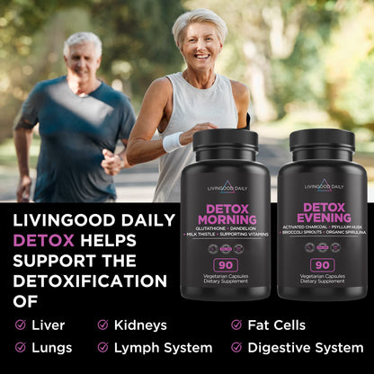 Livingood Daily Detox Pills - Full Body Detox Cleanse for Women & Men with Milk Thistle Livingood DailyUS supplements