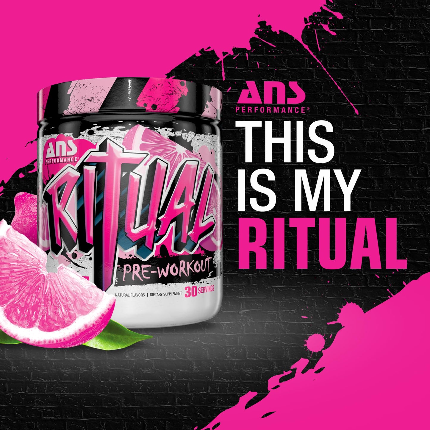 ANS Performance Ritual Pre Workout (30 Servings, 12.7 oz) - Complete Preworkout Formula ANS PerformanceUS supplements