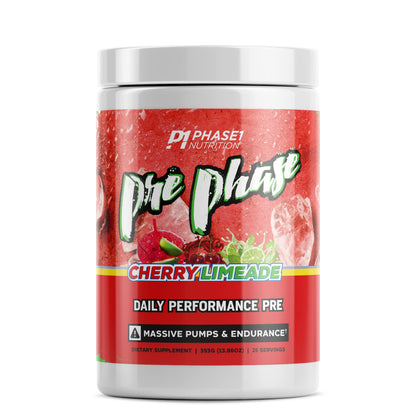 Pre Phase Daily Driver Preworkout - Phase 1 Nutrition (Cherry Limeade, 25 Servings) Phase One NutritionUS supplements