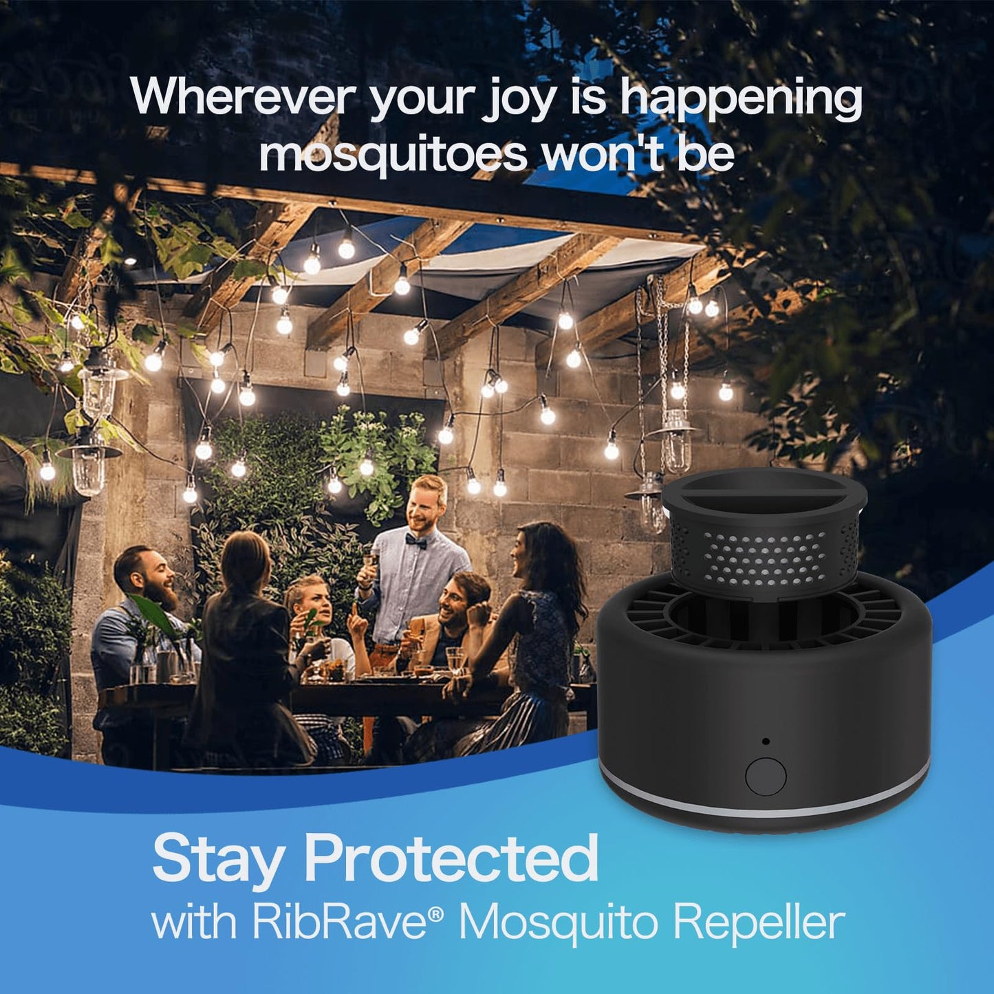 Rechargeable Mosquito Repeller Outdoor Patio Bug Insect Repellent Indoor RibRaveUS supplements