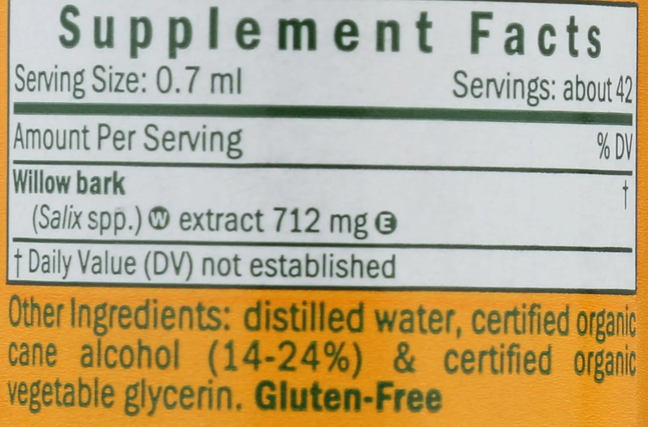 Herb Pharm Willow Bark Liquid Extract for Minor Pain - 1 Ounce (DWILL01) Herb PharmAu supplements