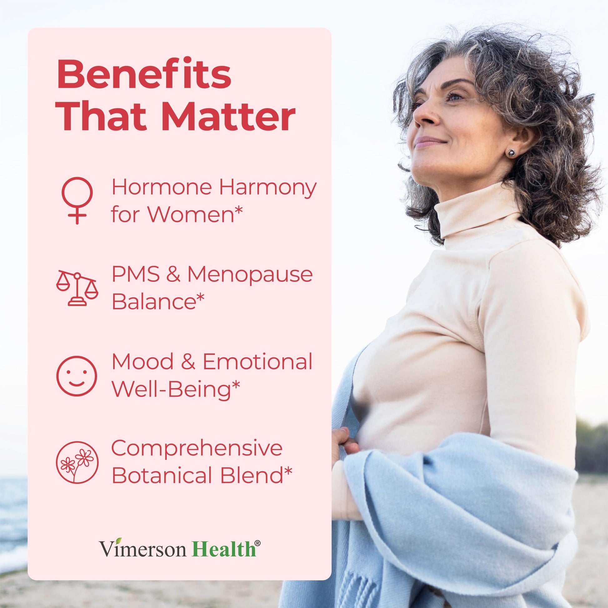 Hormone Harmony for Women with Black Cohosh, Dong Quai & Red Clover – Natural Hormone Balance for Women of All Ages – Supports PMS, Menopause & Mood – Women’s Hormone Balance Supplement – 60 Capsules Vimerson HealthAu supplements