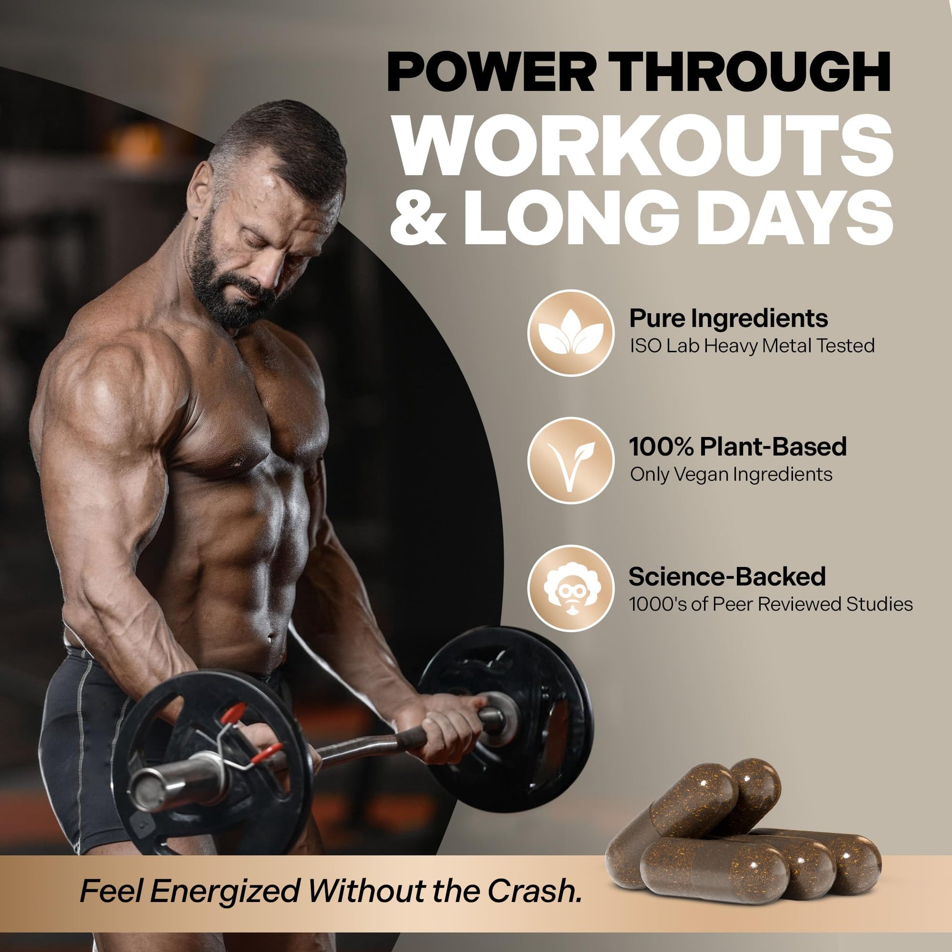 Essencraft Atlas X Testosterone Supplement for Men – 10-in-1 Natural Testosterone Booster & Muscle Booster w/Shilajit, Zinc, Tongkat Ali, & More (120 Capsules) EssencraftAu supplements