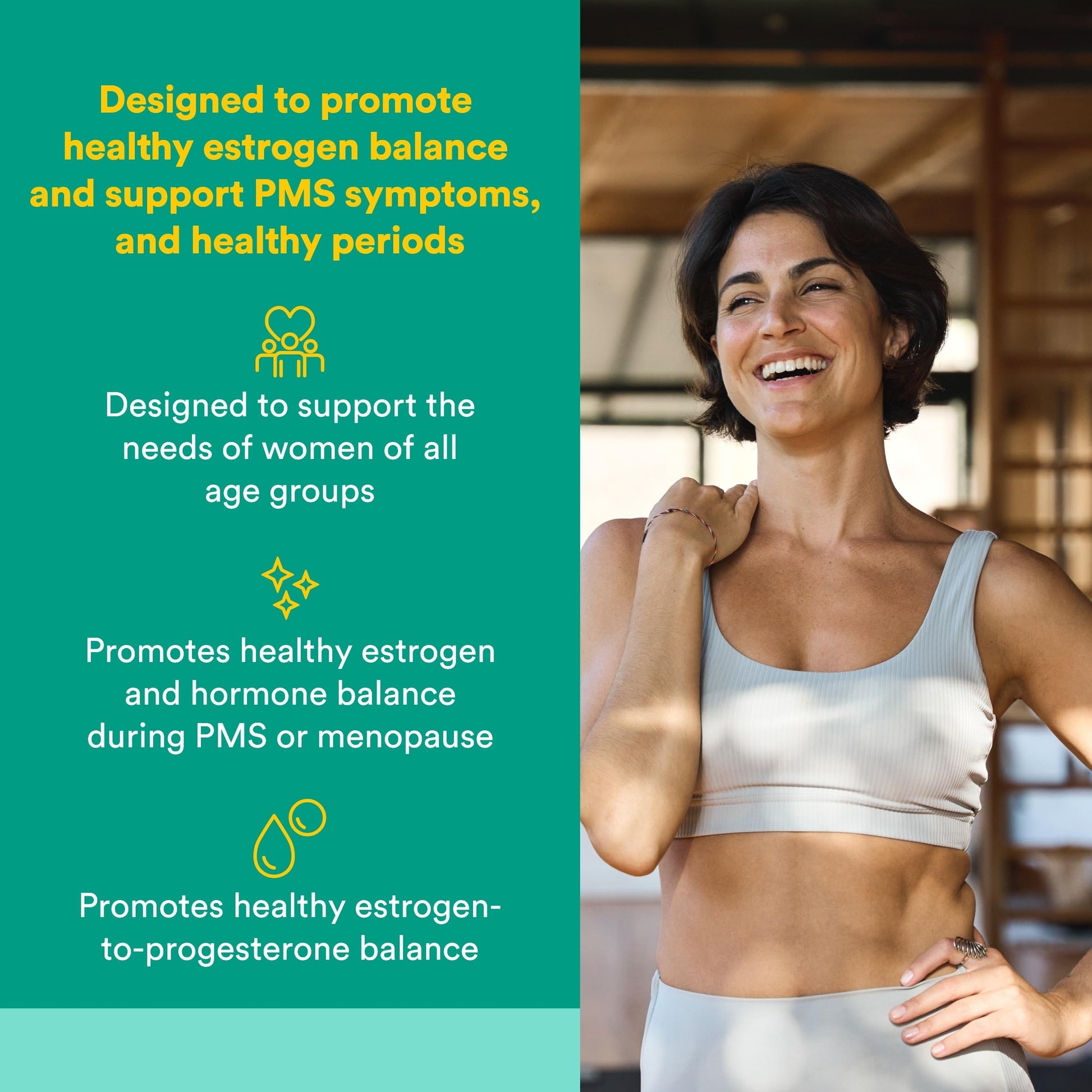 Natural Factors WomenSense EstroSense - Daily Hormonal Balance Support Supplement - Supports Healthy Menstration & Menopause - Non-GMO Natural Supplement - 120 Vegetarian Capsules (60 Servings) Natural FactorsAu supplements