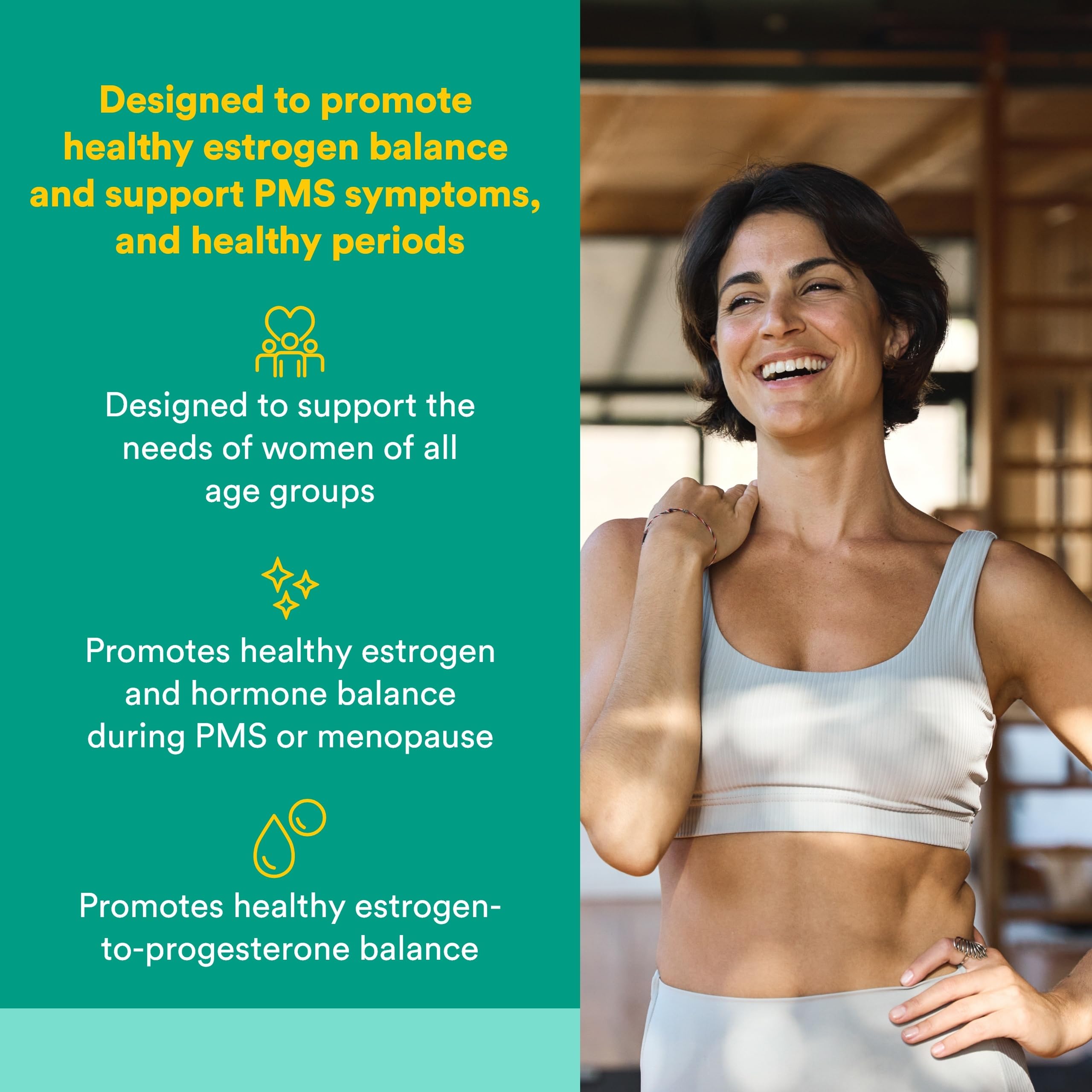 Natural Factors WomenSense EstroSense - Daily Hormonal Balance Support Supplement - Supports Healthy Menstration & Menopause - Non-GMO Natural Supplement - 120 Vegetarian Capsules (60 Servings) Natural FactorsAu supplements