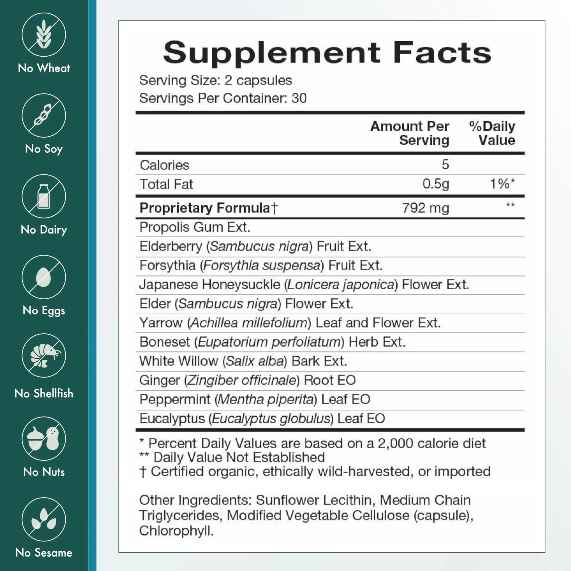 Natura Health Products Flew Away Supplement - Immune System Support & Seasonal Defense - Featuring Ginger, Elderberry, Propolis and Eucalyptus (60 Capsules) Natura Health ProductsAu supplements