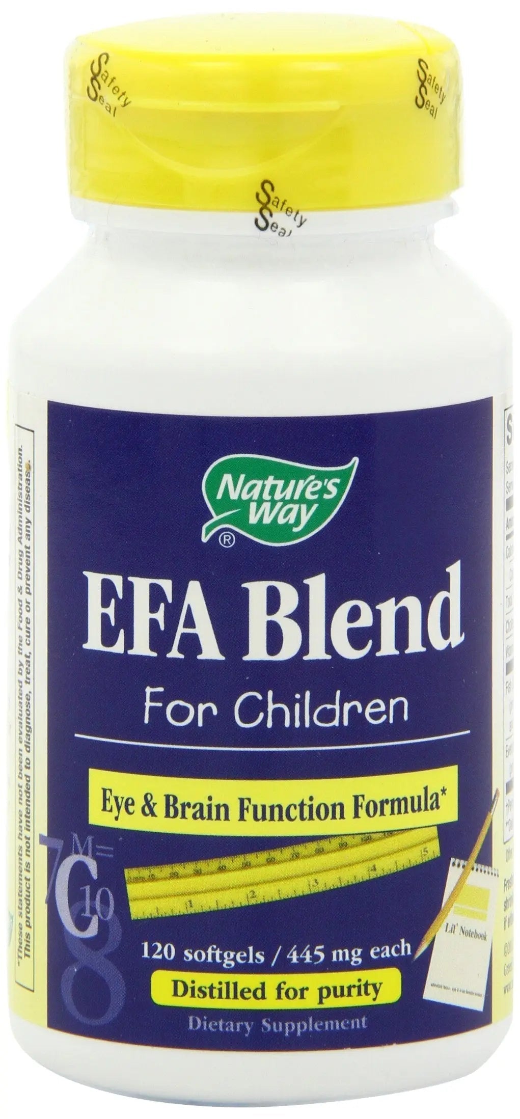 Nature's Way EFA Blend for Kids with vitamin E, Supports Eye and Brain Function*, 120 Softgels Nature's WayAu supplements