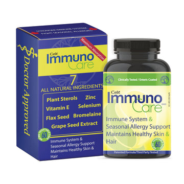 Celt Immunocare 60 v-caps - Potent Seasonal Allergy Blend - Adult Immunity Support - Cholesterol Modulator - Plant Sterols Ultra Strength - 7 Key Immunity Enhancing Ingredients Celt Immuno-CareAu supplements