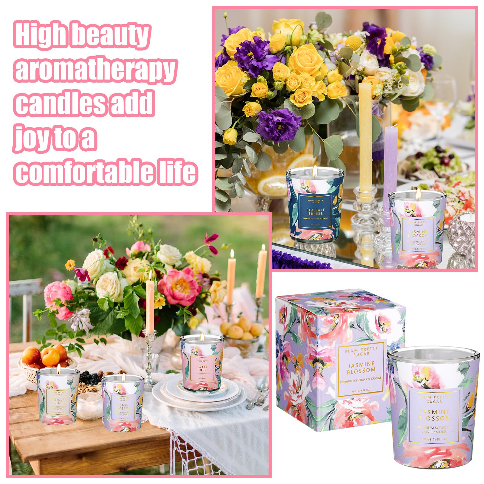 MTLEE 24 Pcs Candles for Home Scented Candle Gifts for Women Bulk 8 Long Lasting Aromatherapy Jar MTLEEAu supplements