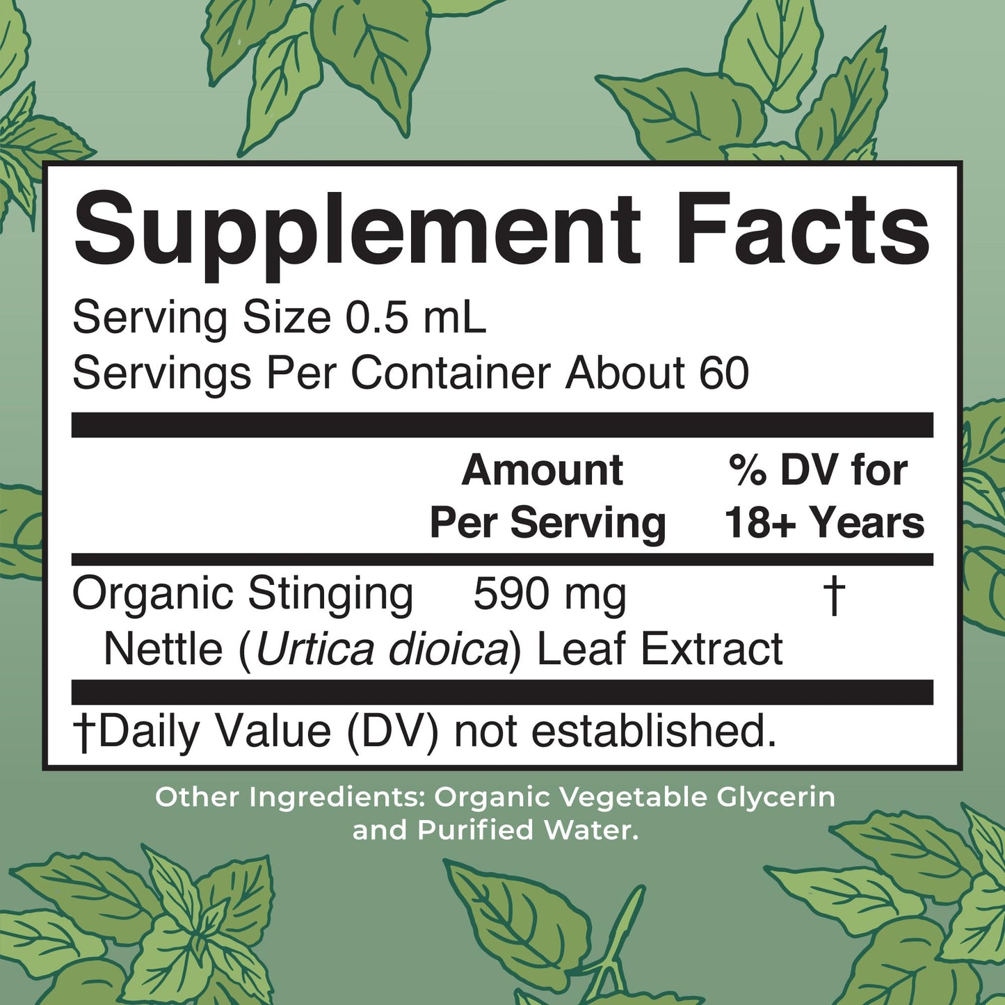 MaryRuth Organics Stinging Nettle Leaf Extract | Detox Supplement Herbal Drops | USDA Organic | Vegan | Non-GMO | Gluten Free | 1 Fluid Oz MARYRUTH'SUS supplements
