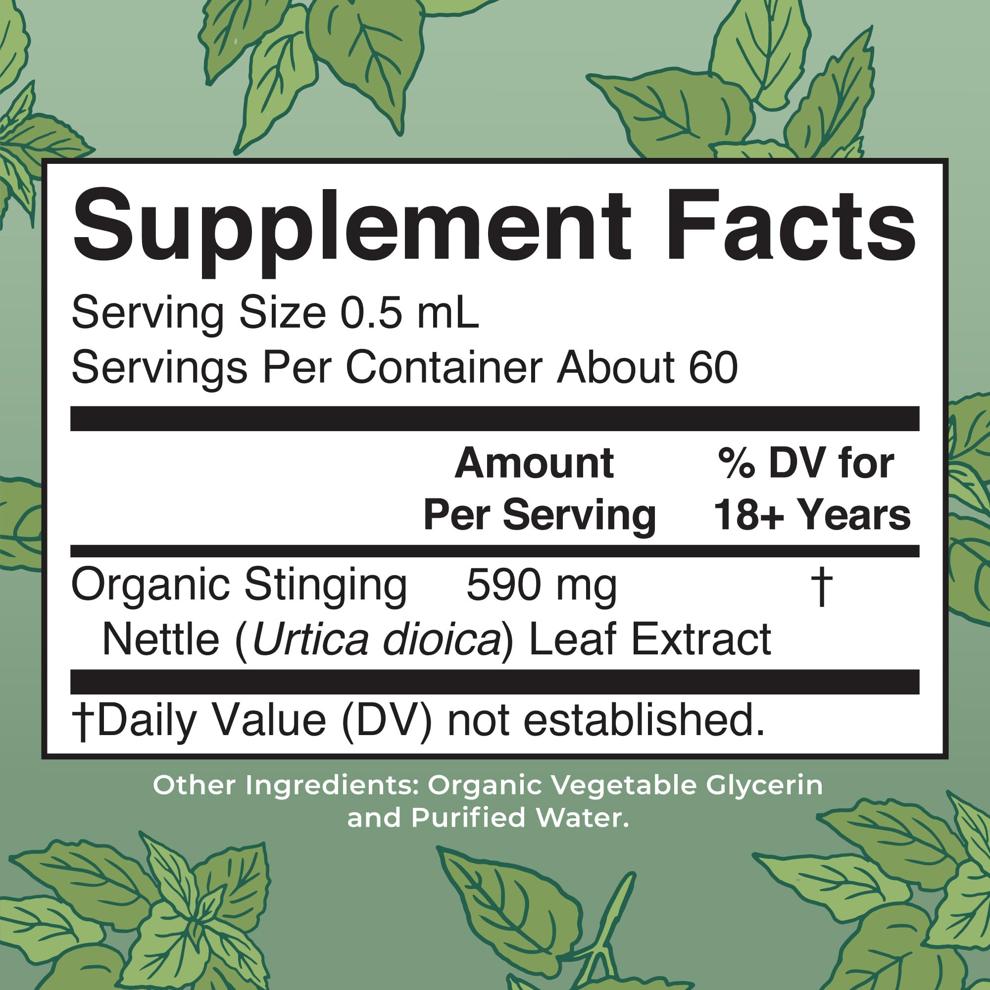 MaryRuth Organics Stinging Nettle Leaf Extract | Detox Supplement Herbal Drops | USDA Organic | Vegan | Non-GMO | Gluten Free | 1 Fluid Oz MARYRUTH'SUS supplements