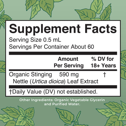 MaryRuth Organics Stinging Nettle Leaf Extract | Detox Supplement Herbal Drops | USDA Organic | Vegan | Non-GMO | Gluten Free | 1 Fluid Oz MARYRUTH'SUS supplements