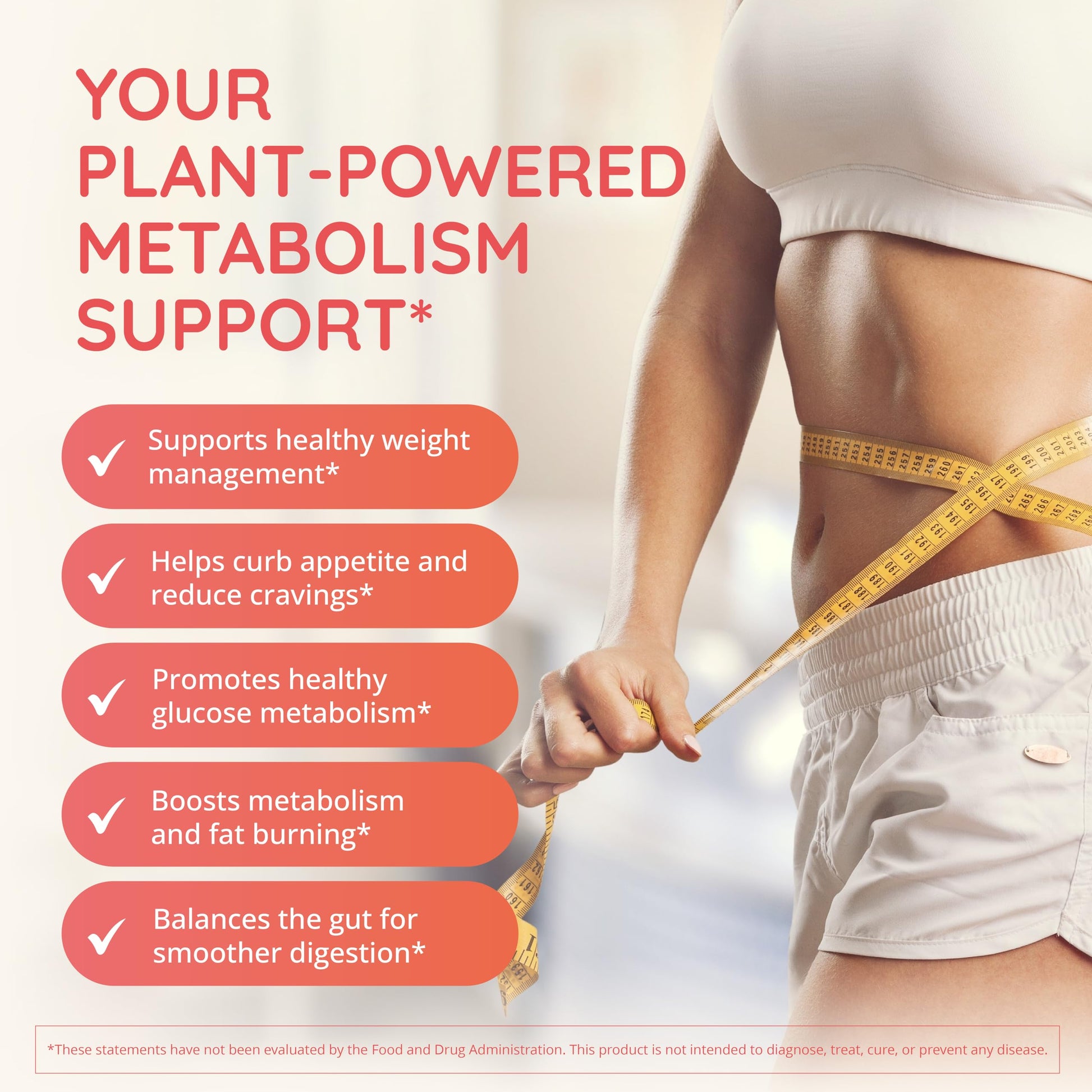 Happy Healthy Hippie GLP-1 Supplement (Metabolaid™ + Chromium) + Appetite Suppressant for Women | Metabolism Booster (AMPK) for Weight | Belly Fat Burner | Hunger & Cravings Control - 30 Vegan Caps Happy Healthy HippieAu supplements
