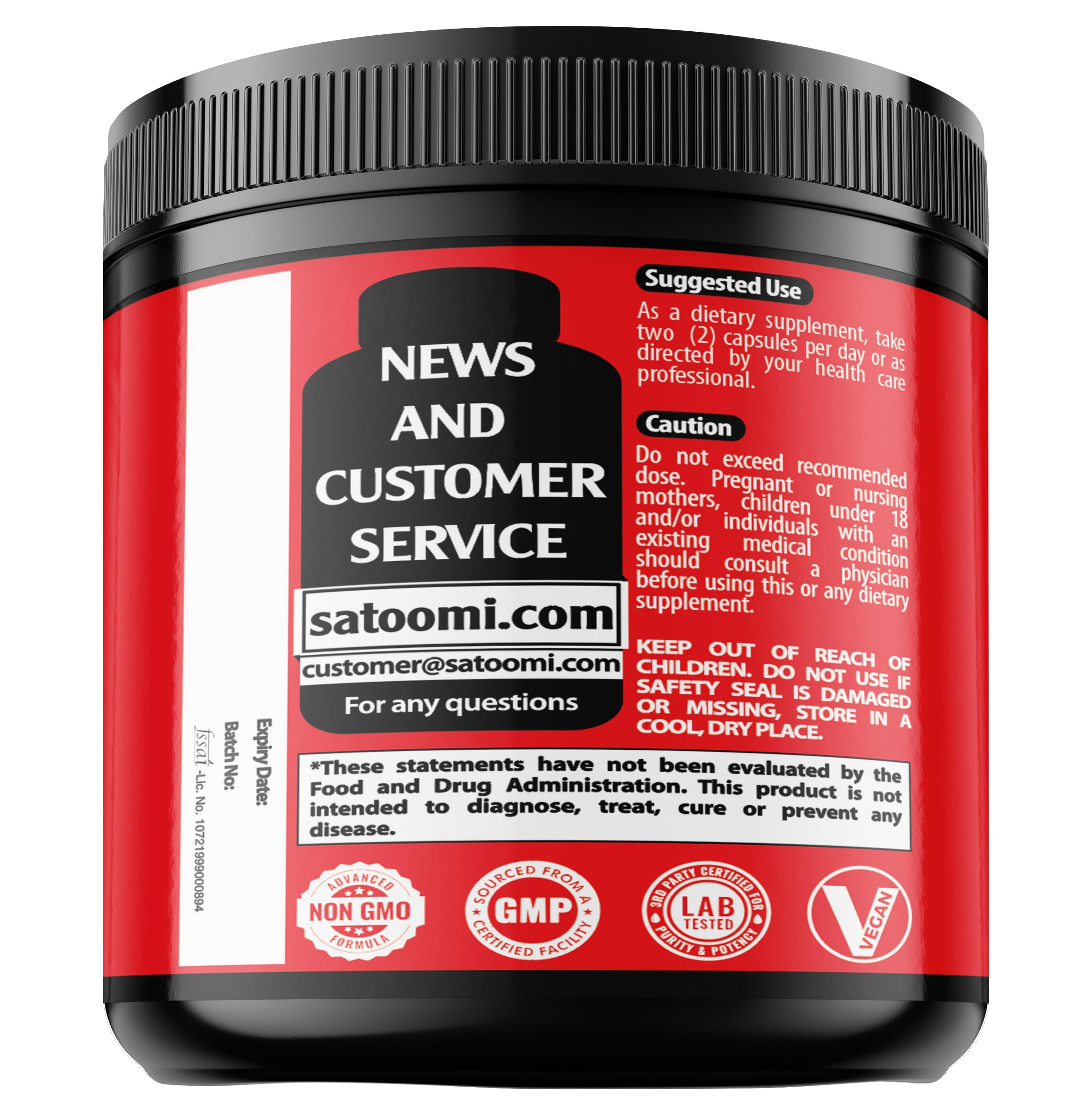 NMNH (Dihydronicotinamide Mononucleotide) -NMN Supplement Alternative - 1000mg per Serving NAD Supplement to Support NAD - 60 Capsules - 30 Days Supply SatoomiAu supplements