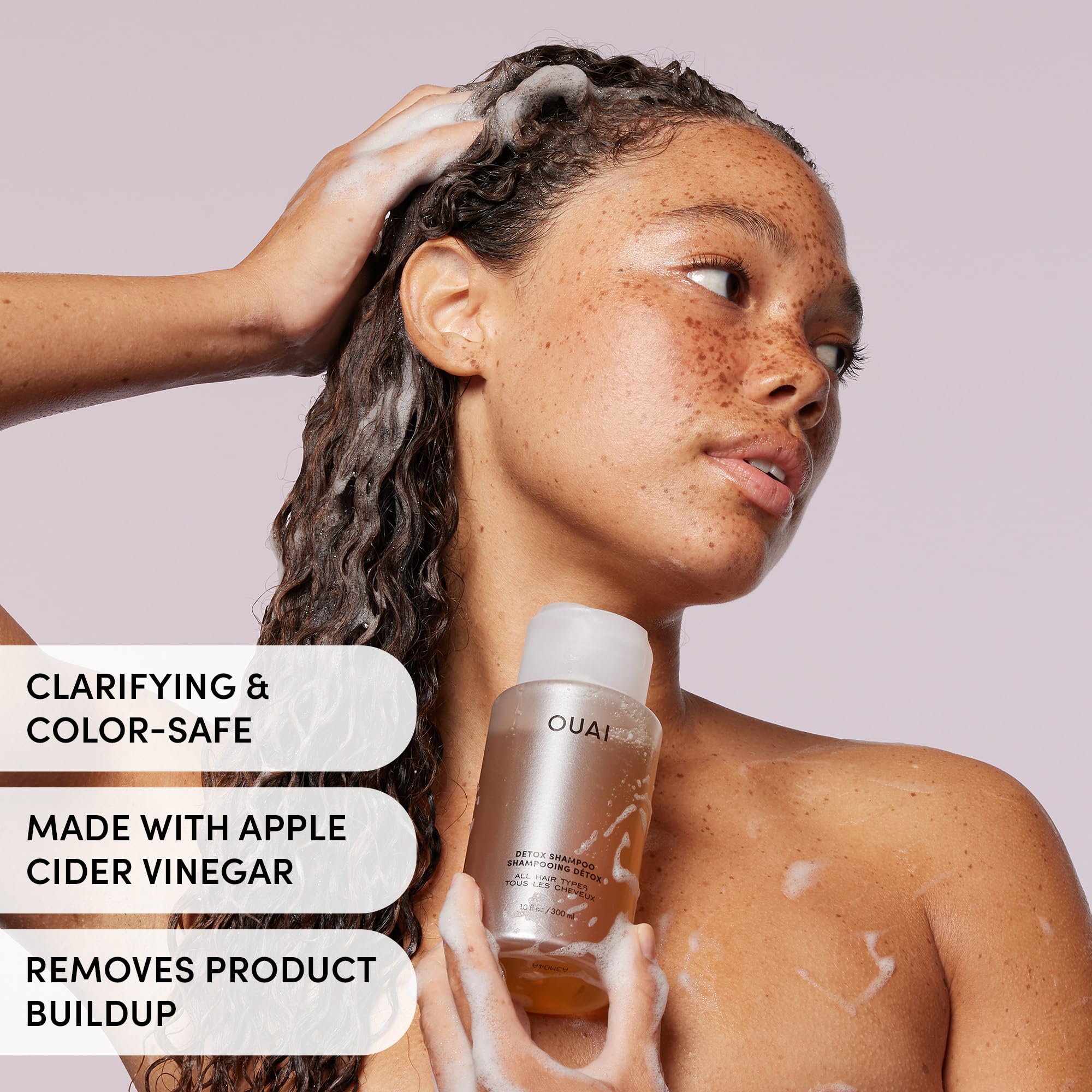 OUAI Detox Shampoo & Thick Hair Conditioner Bundle - Clarifying Shampoo for Build Up, Dirt, Oil, Product and Hard Water & Moisturizing Conditioner for Thick Hair (2 Count) OUAIAu supplements