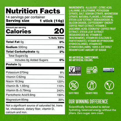 Liquid I.V.® Hydration Multiplier Sugar Free + Energy - Strawberry Kiwi | Electrolyte Powder Drink Mix | 1 Pack (14 Servings) Liquid I.V.US supplements