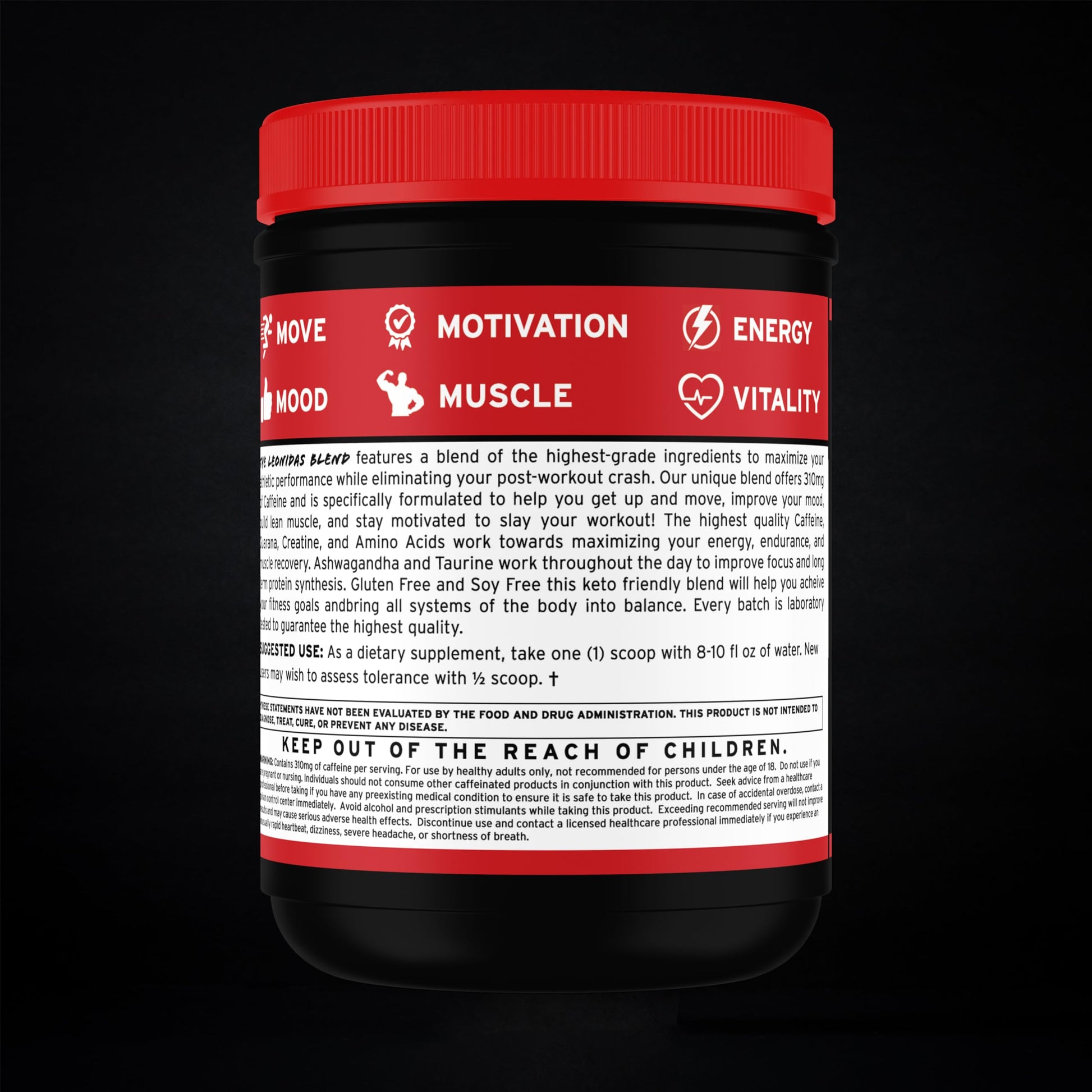 Spartan Fit Nutrition Pre-Workout Powder -Berry Flavor with Full Serving of Creatine +310mg GenericAu supplements