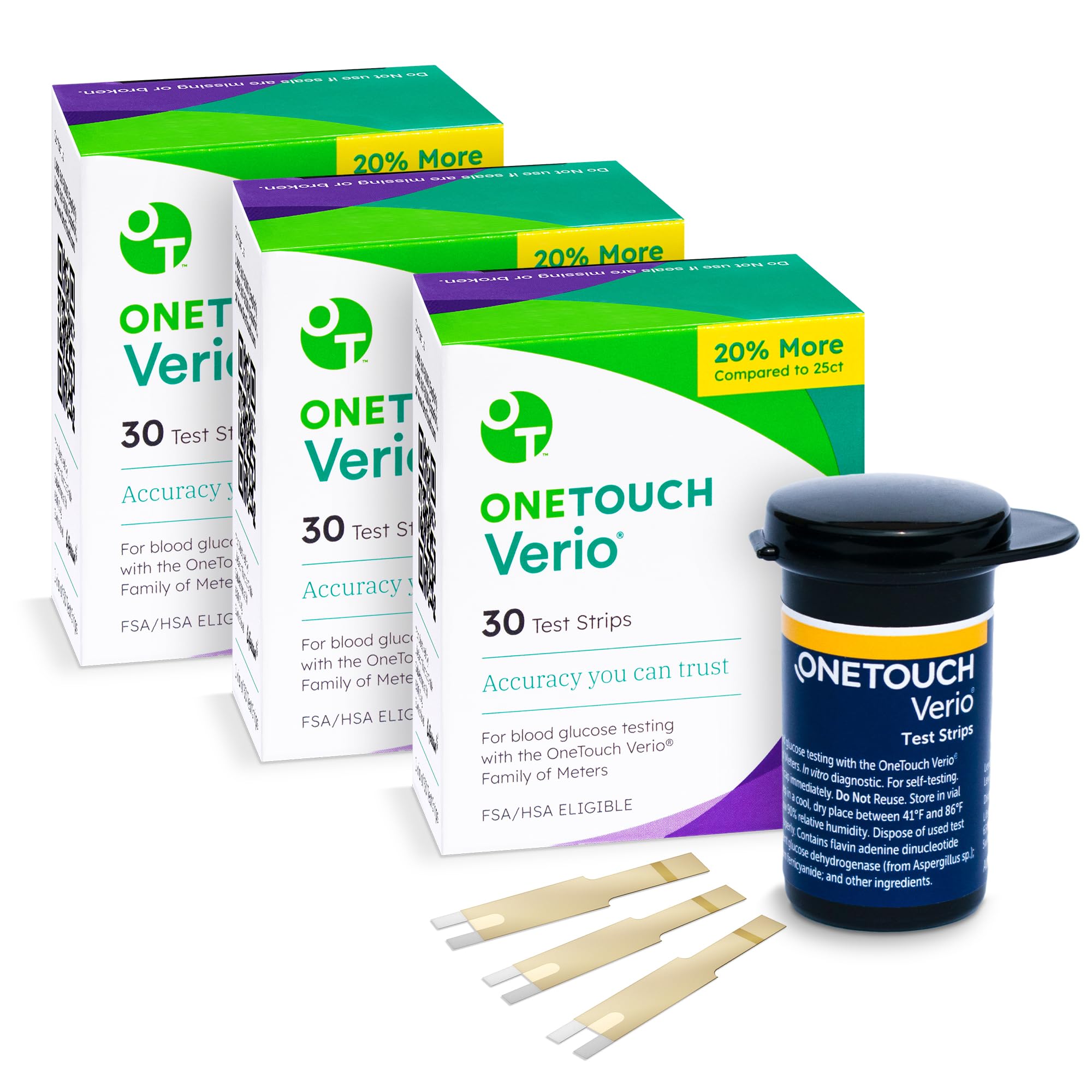 OneTouch Verio Test Strips for Diabetes Value Pack - 90 Count | Diabetic OneTouchAu supplements