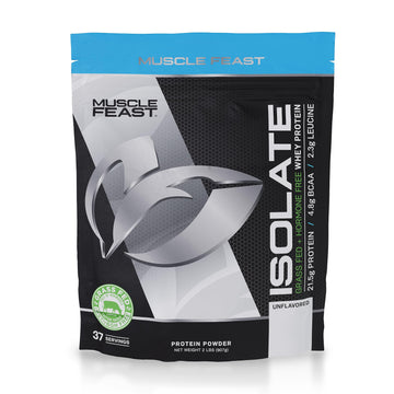 Muscle Feast Grass-Fed Whey Protein Isolate, All Natural Hormone Free Pasture Raised Muscle FeastUS supplements