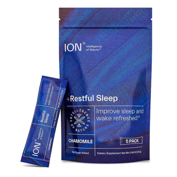 ION* Intelligence of Nature Restful Sleep - Ashwagandha Calm Sleep Aid Powder Drink Mix for Restful Night with Magnesium and L Theanine for Women and Men - 5 Packets ION* Intelligence of NatureAu supplements