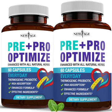Pro Optimize Probiotics for Women, Menopause, 70 Billion CFU, Digestive Health - Relief for Bloating, Hot Flashes, Joint Support, Night Sweats - Gut Health & Metabolism - Dong Quai (120 (Pack of 2)) NEW AGEAu supplements