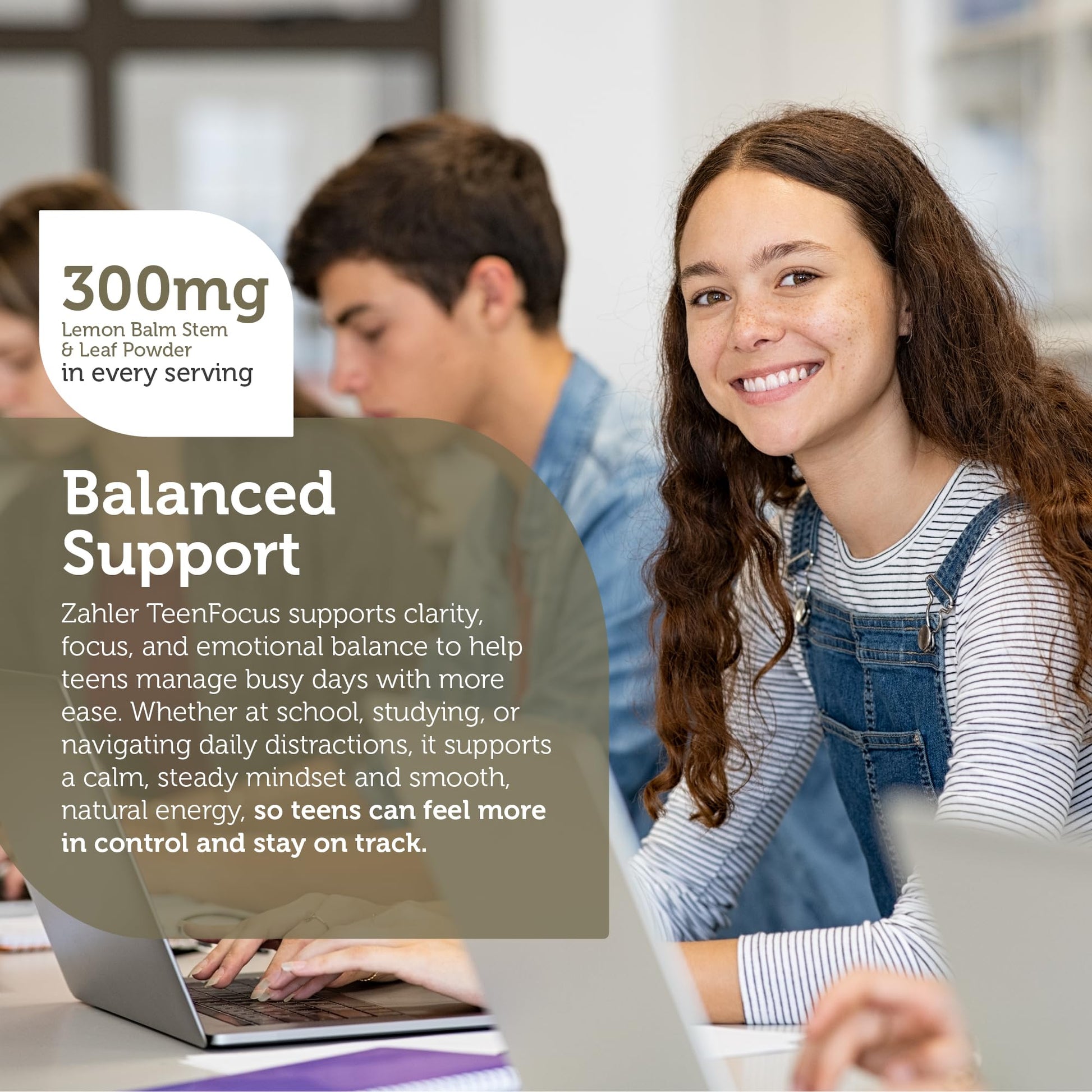 Zahler TeenFocus, Advanced Formula for Improved Focus & Concentration, Certified Kosher, 90 Capsules ZahlerAu supplements