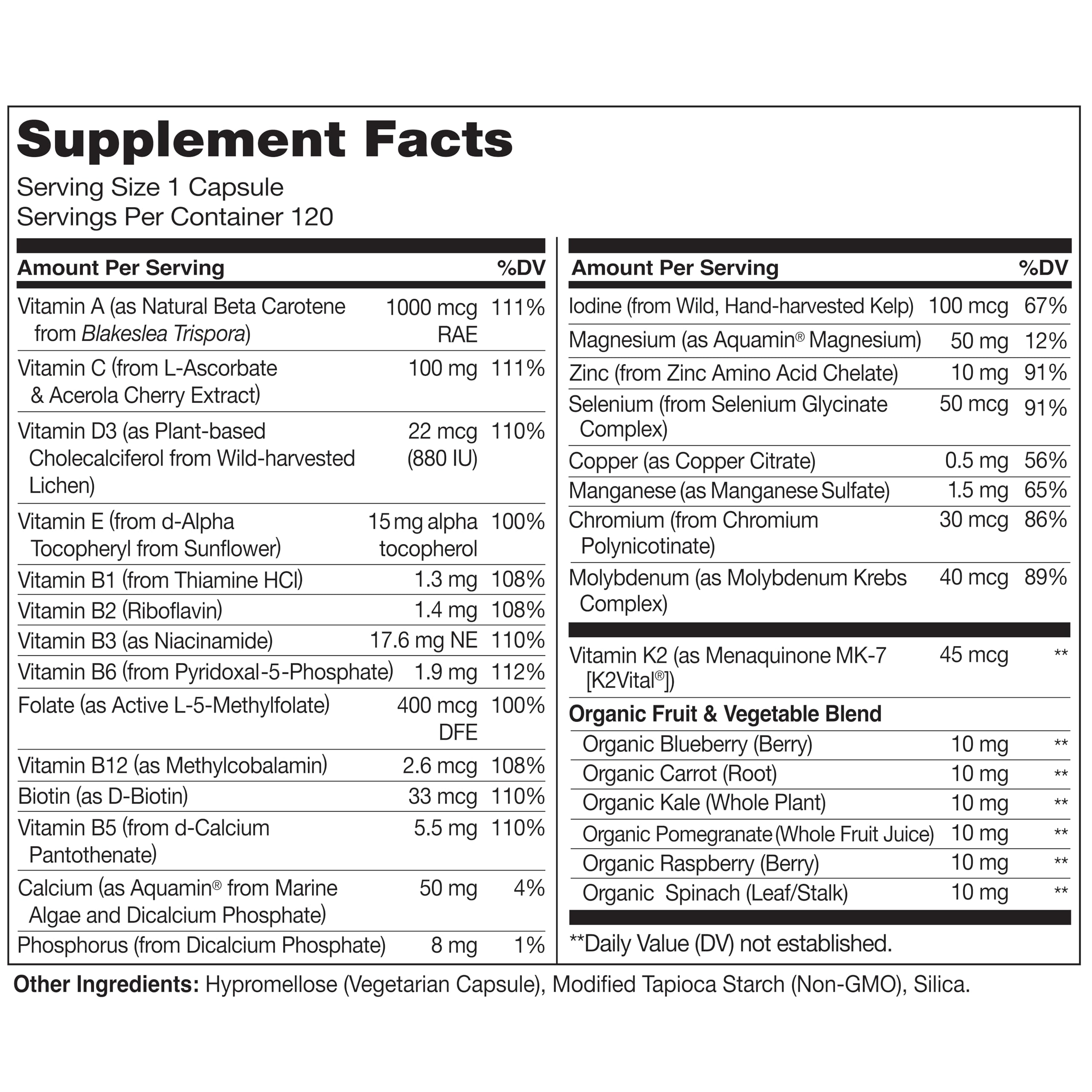 NATURELO Mens Multivitamins - One Daily Multivitamin for Men with Vitamins, Minerals & Organic Whole Foods, Boost Energy & Health