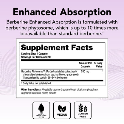 Theralogix Berberine Enhanced Absorption - 90-Day Supply - Made with Berberine TheralogixUS supplements