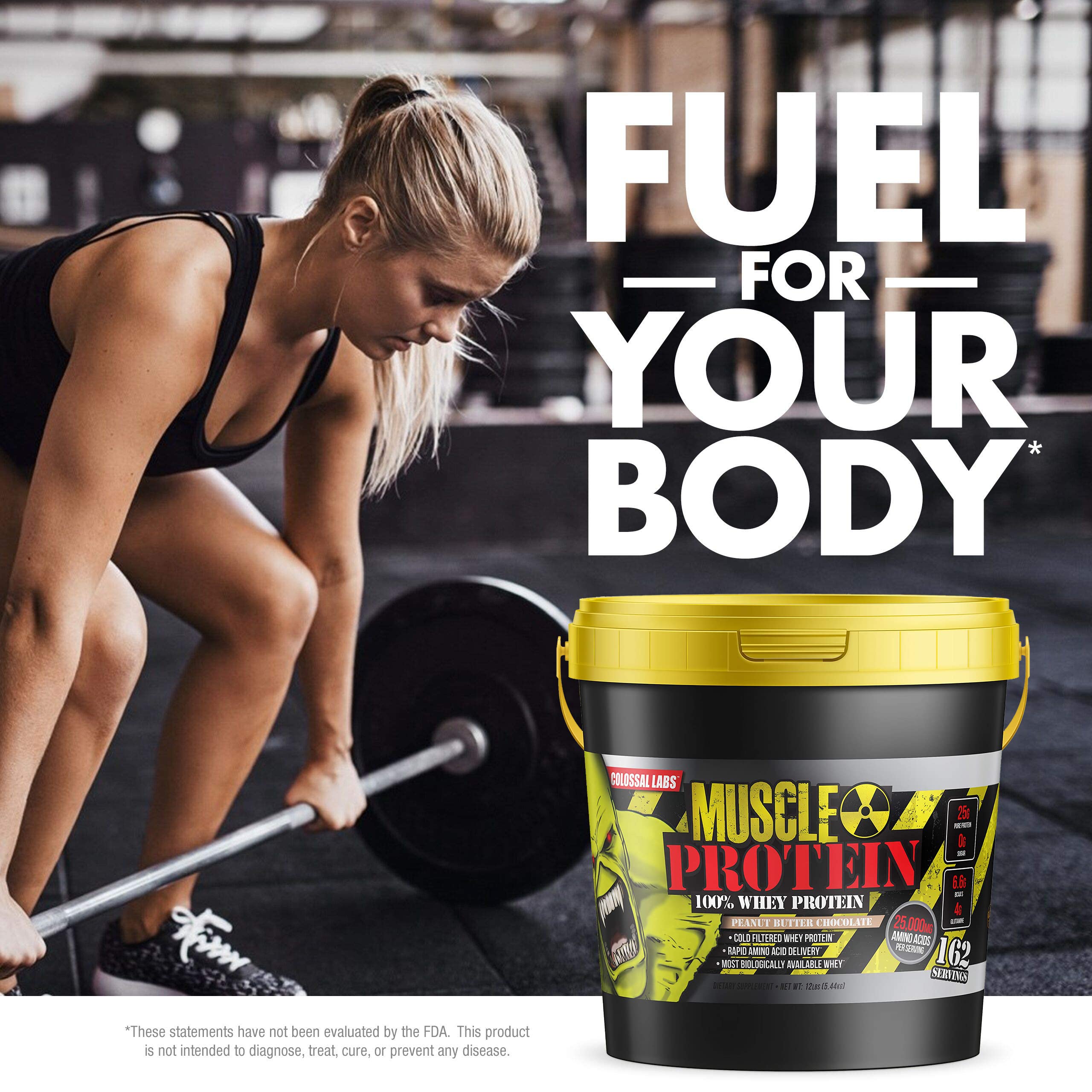 COLOSSAL LABS Muscle Growth Whey Protein [12 lbs/Pack of 1]–Peanut Butter Chocolate COLOSSAL LABSUS supplements