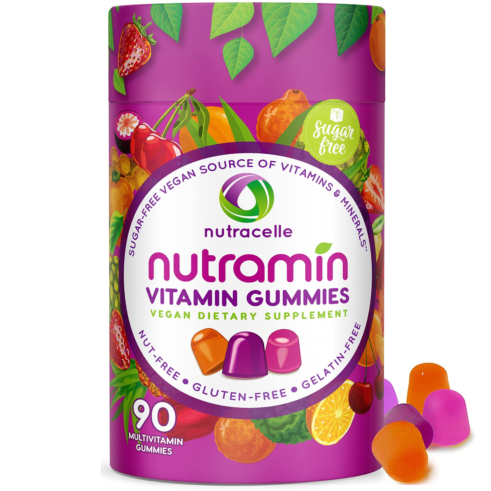 NUTRAMIN Daily Vegan Keto Multivitamin Gummies Vitamin C, D2, and Zinc for Immunity NutracelleAu supplements