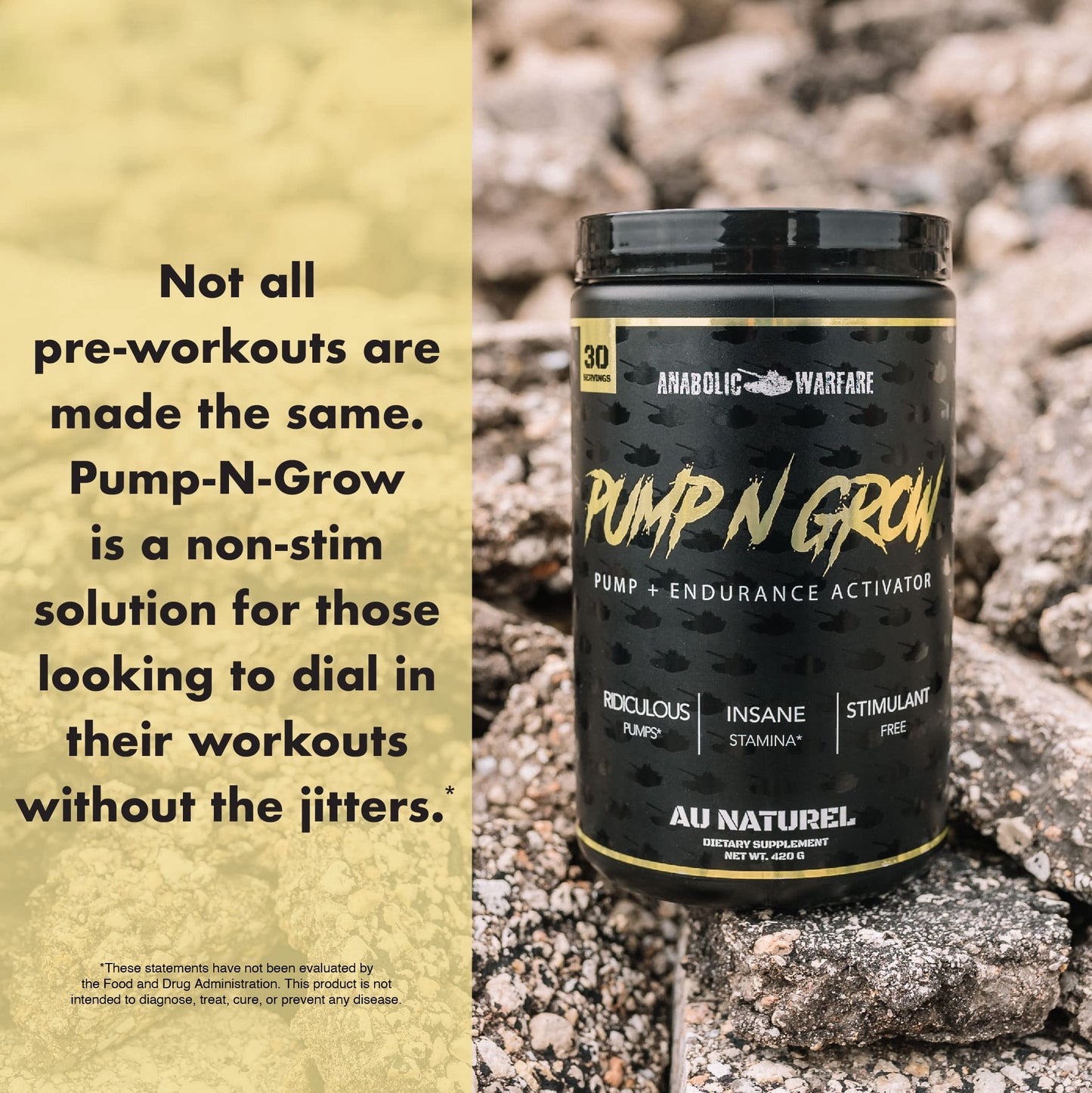 Anabolic Warfare Pump-N-Grow Muscle Pump Supplement Caffeine Free Pre Workout Anabolic WarfareUS supplements