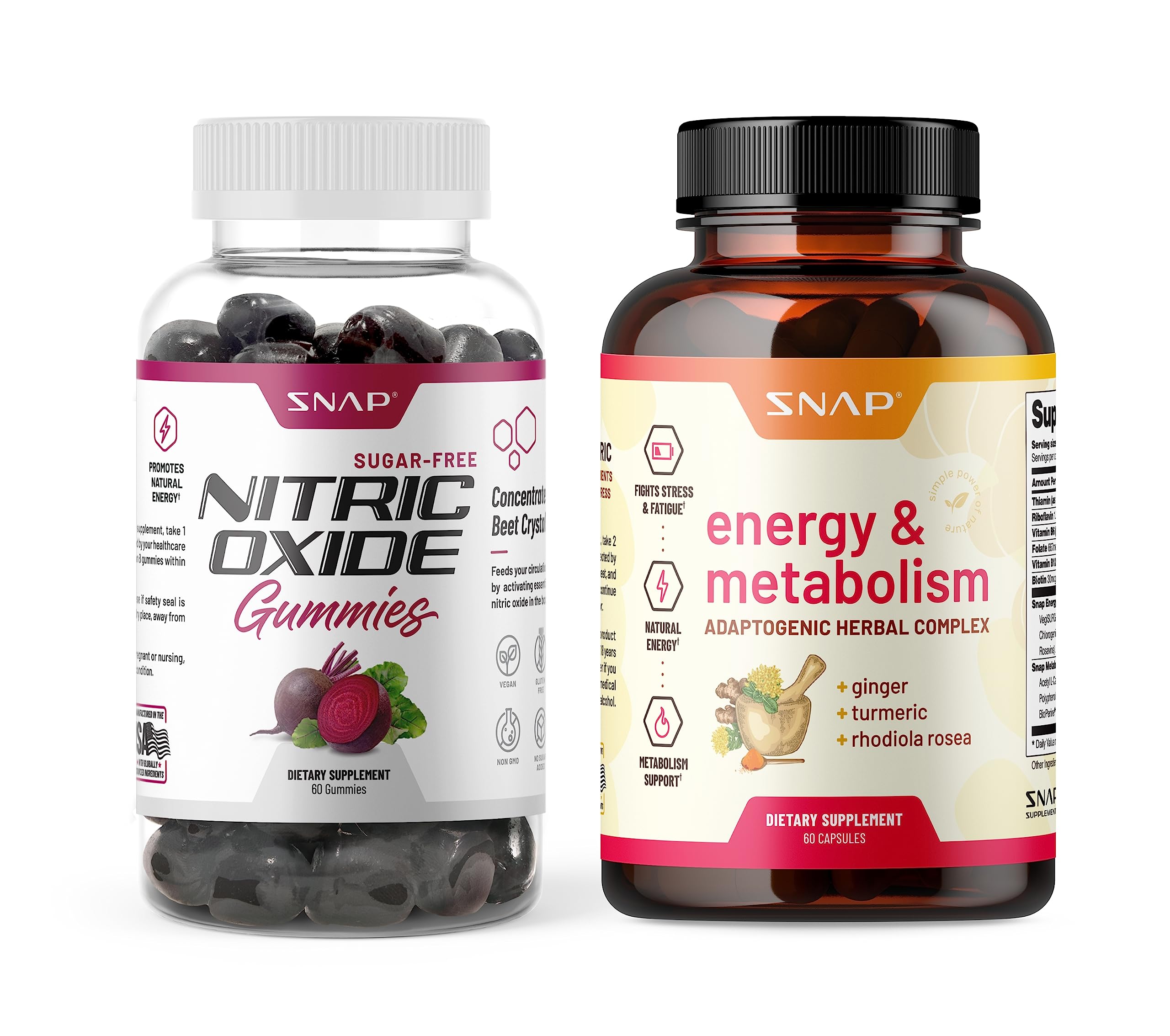 Snap Supplements Nitric Oxide Gummies and Energy Capsules Snap SupplementsAu supplements